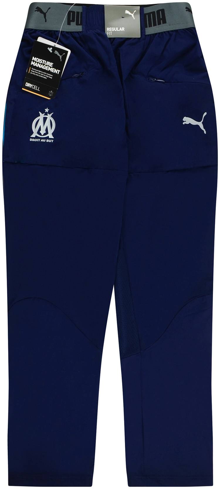 2018-19 Olympique Marseille Puma Pro Training Pants/Bottoms - NEW - (KIDS)