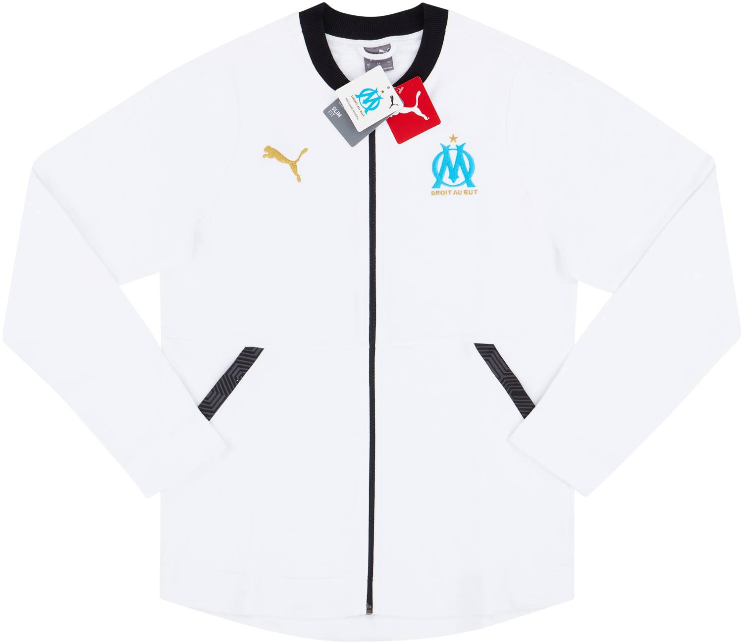 2020-21 Olympique Marseille Puma Casuals Jacket - NEW