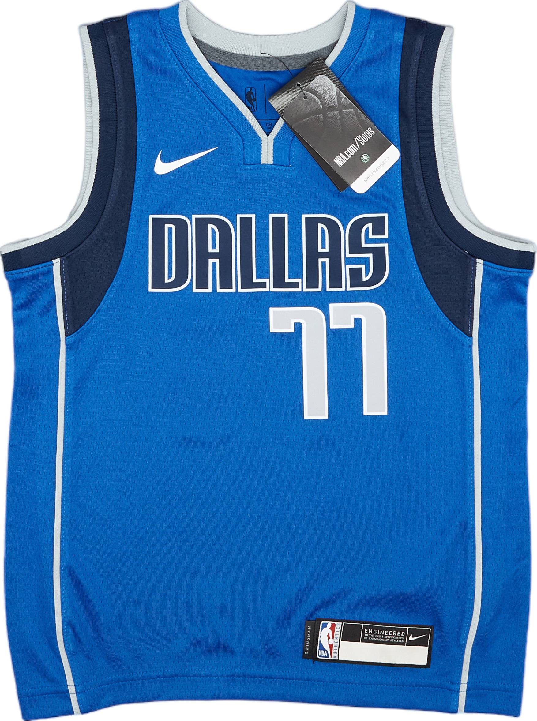 2018 24 Dallas Mavericks Doncic 77 Nike Swingman Away Jersey S.Kids