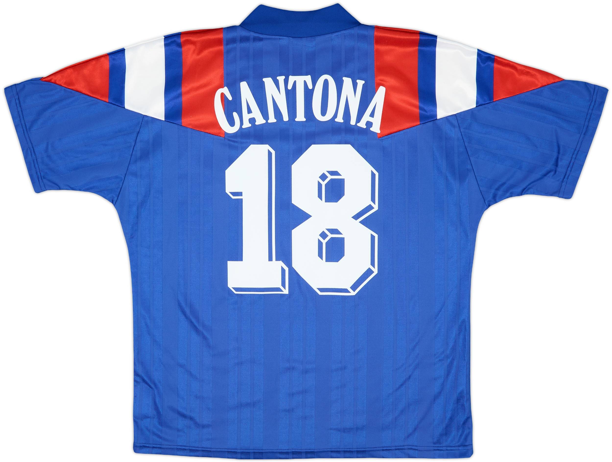 1992-94 France Home Shirt Cantona #18 - 7/10 - (L)