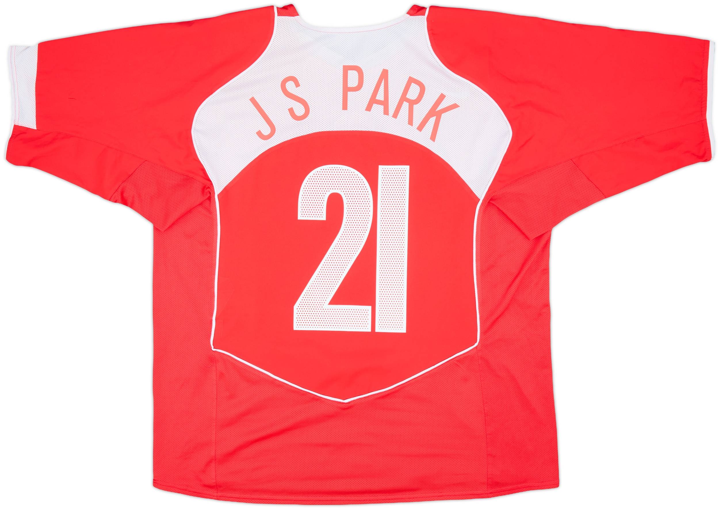 2004-06 South Korea Home Shirt J S Park #21 - 8/10 - (XL)