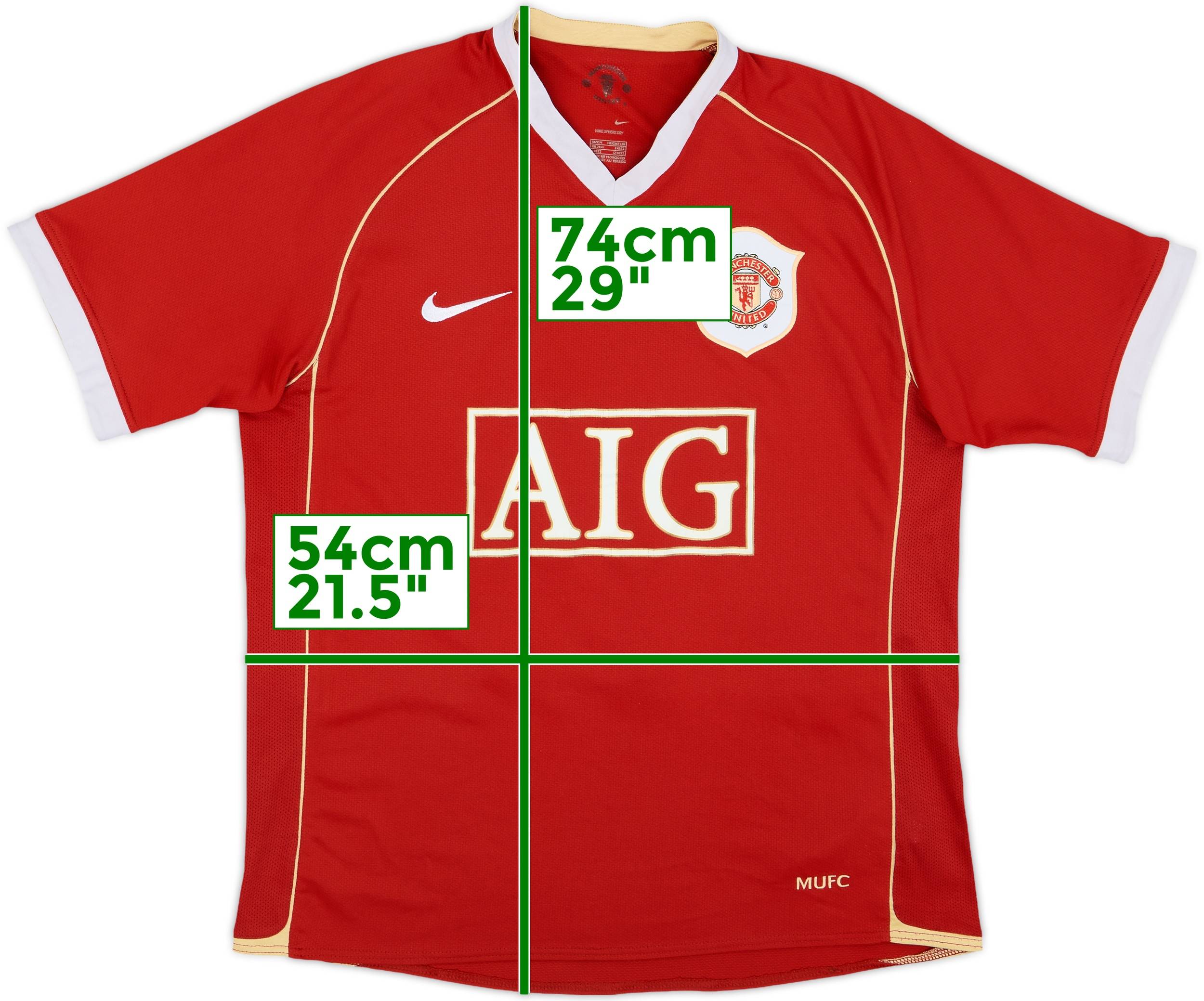 2006-07 Manchester United Home Shirt J.S. Park - 6/10 - (M)