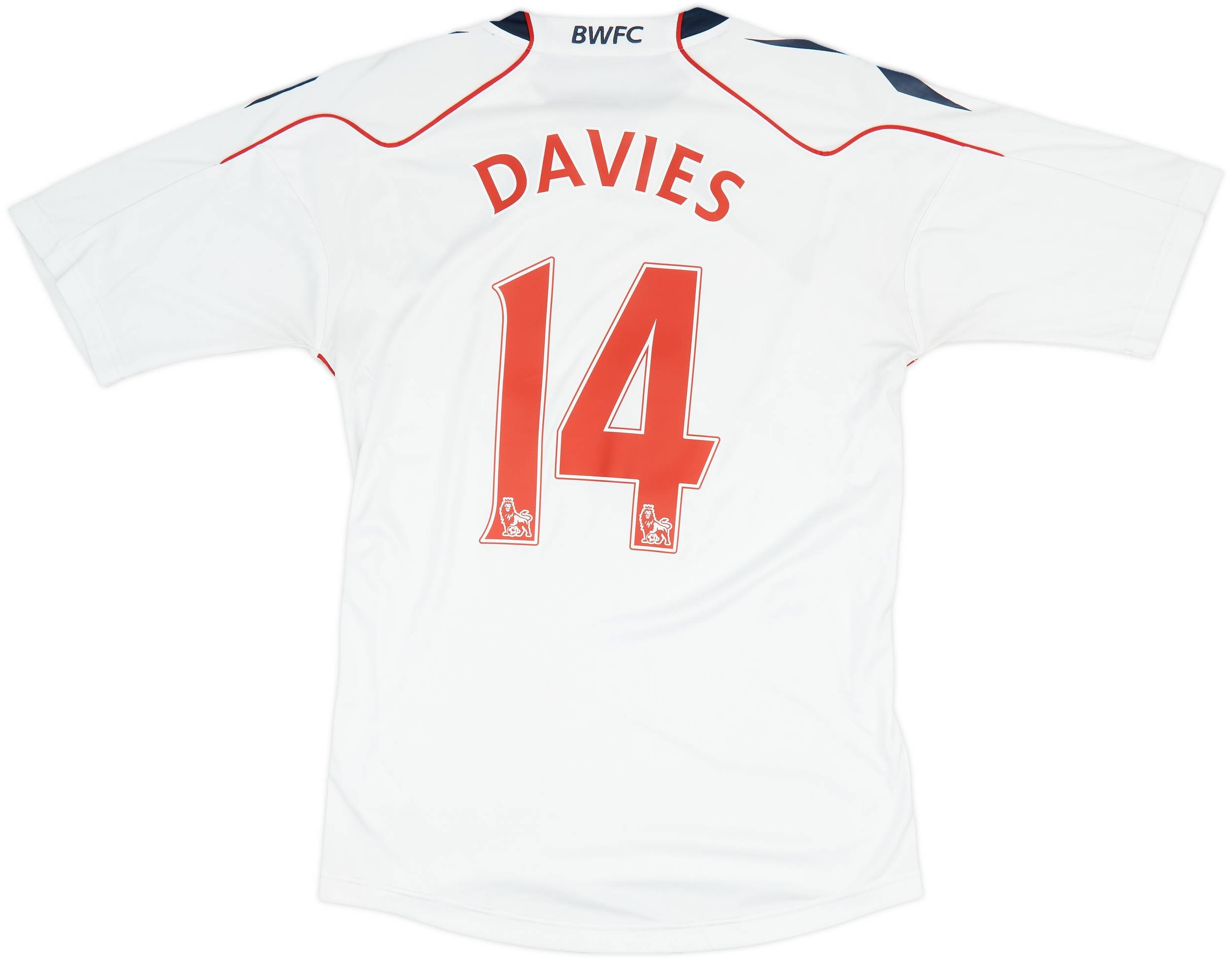 2010-11 Bolton Home Shirt Davies #14 - 7/10 - (S)