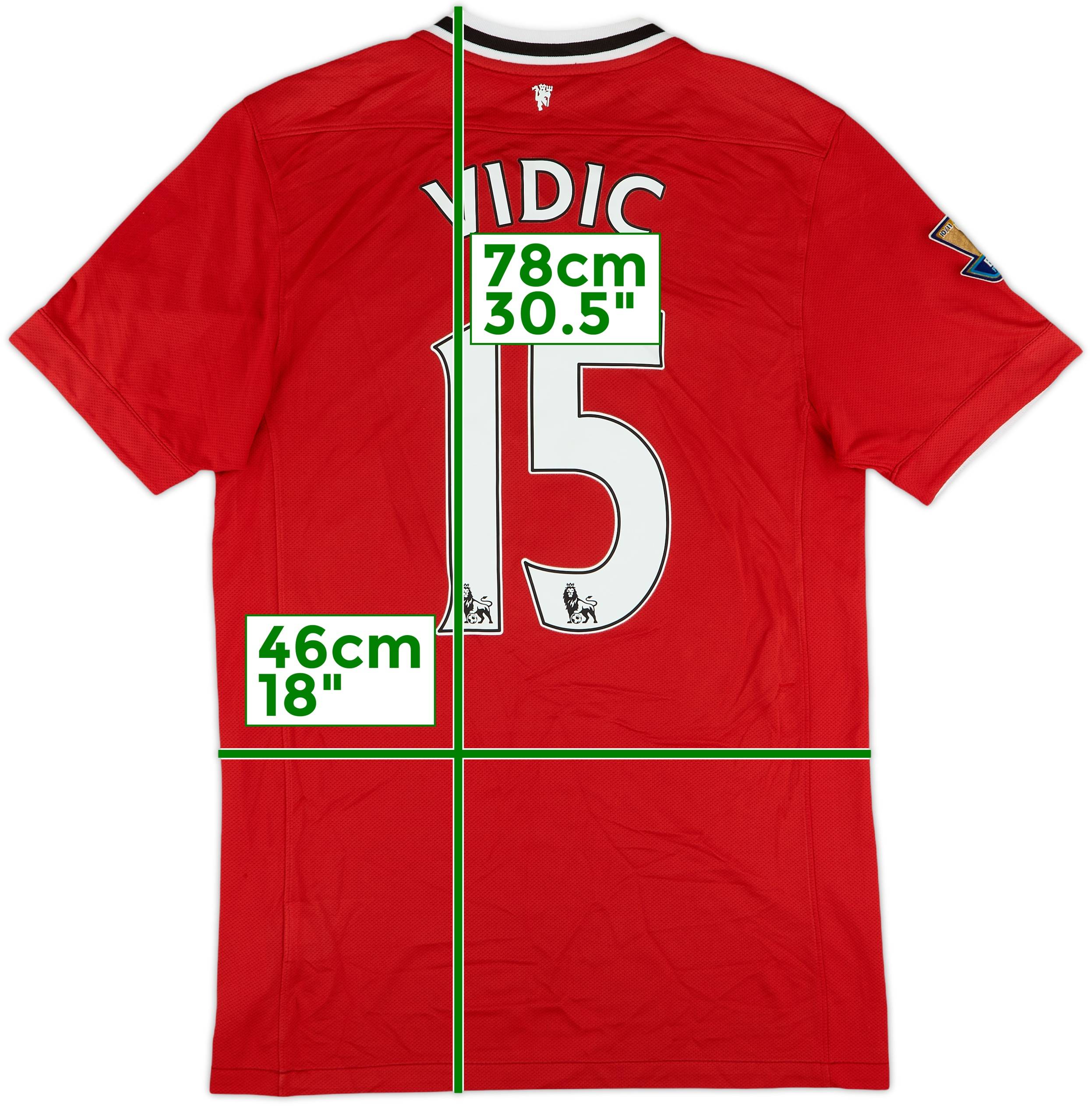 2011-12 Manchester United Home Shirt Vidic #15 - 5/10 - (S)