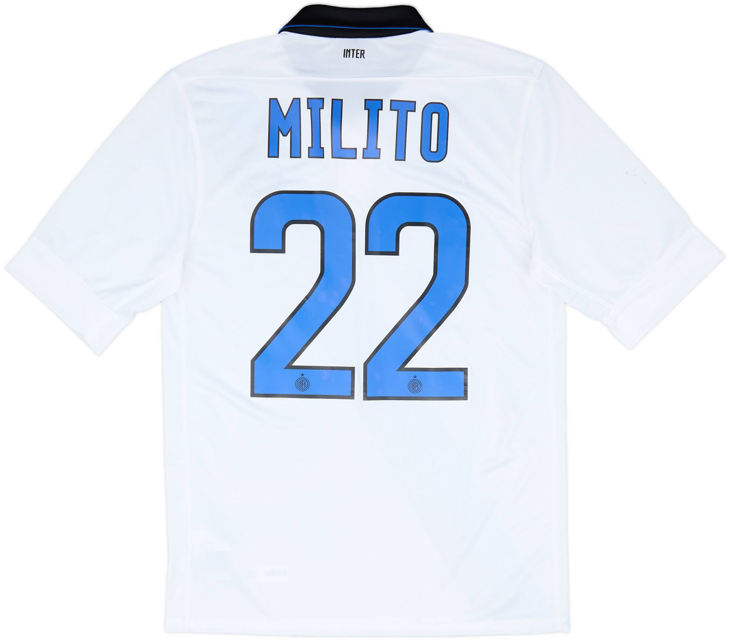 2011-12 Inter Milan Away Shirt Milito #22 - 6/10 - (S)