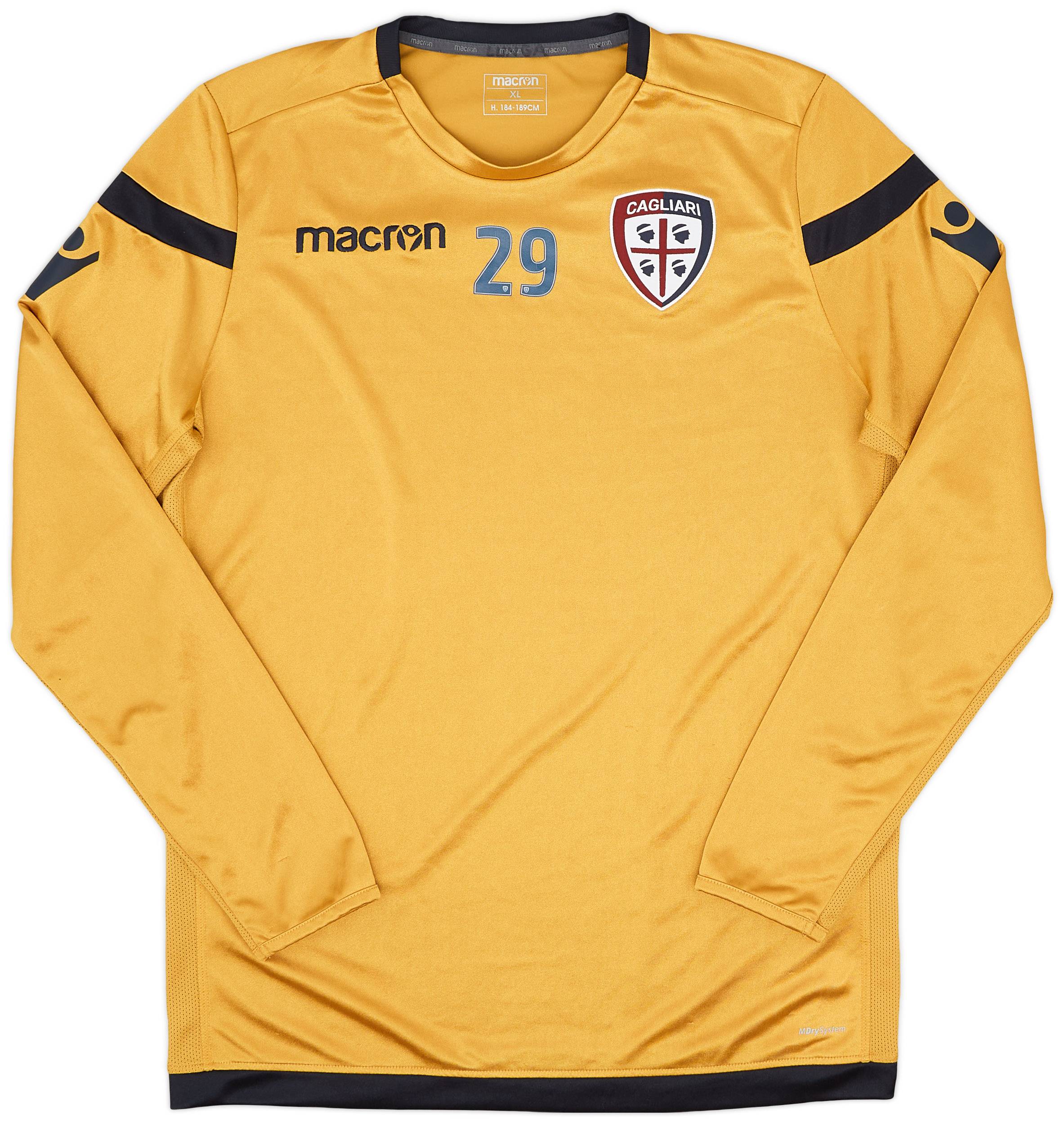 2018-19 Cagliari Player Issue L/S Training Shirt -#29 - 7/10 - (XL)