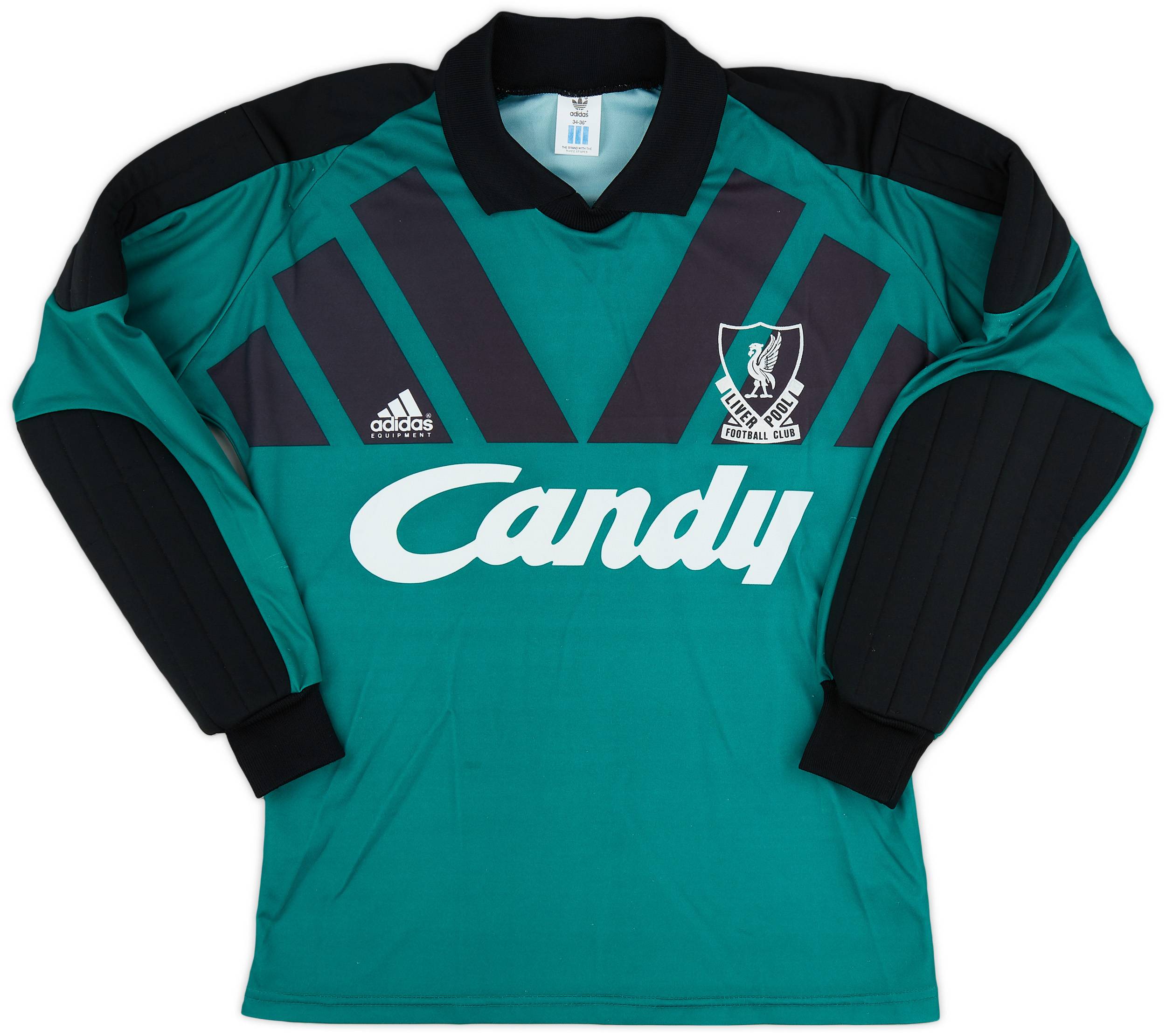 1991-92 Liverpool GK Shirt - 9/10 - (S)