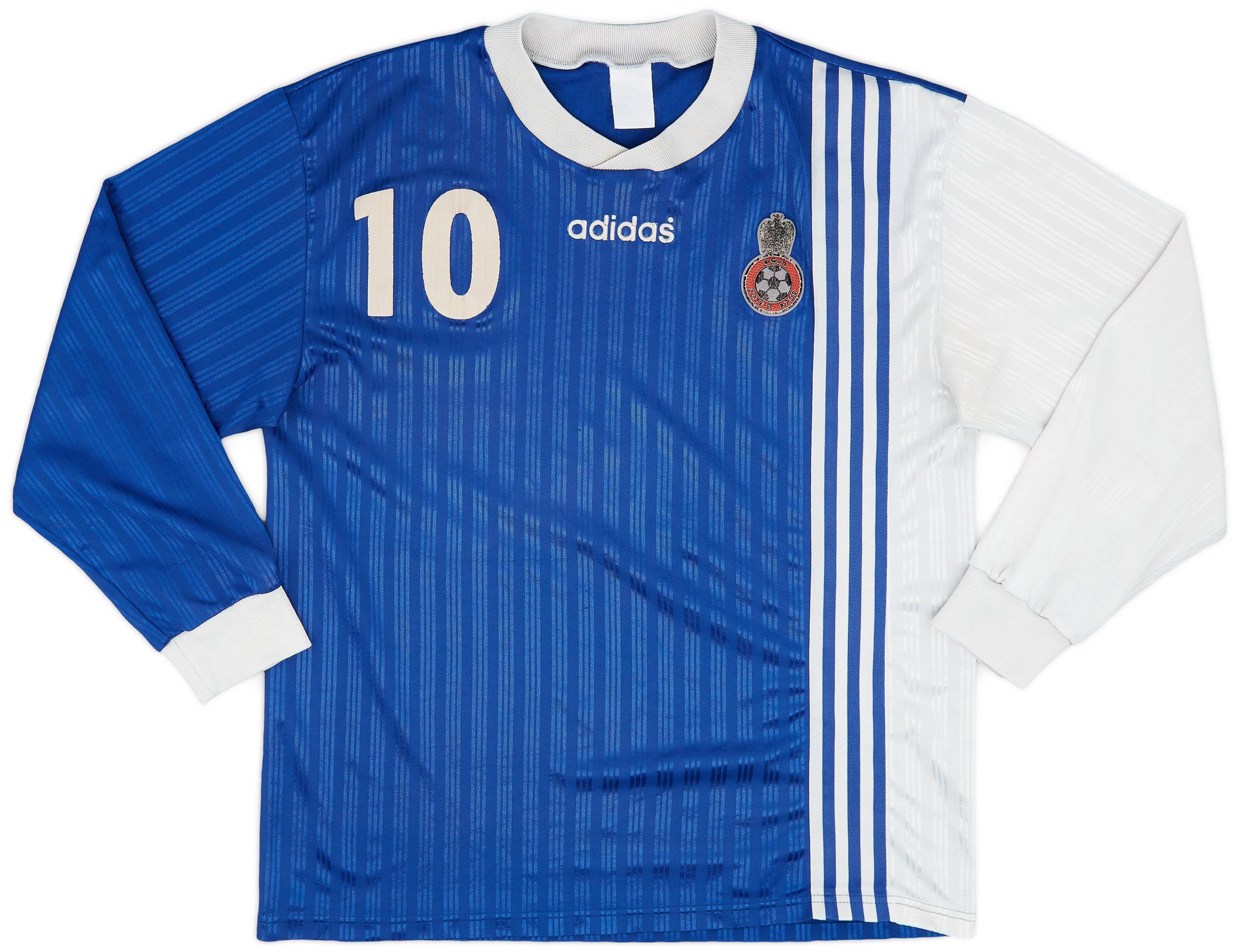 1994-95 Nice Player Issue adidas Training L/S Shirt #10 - 6/10 - (L)