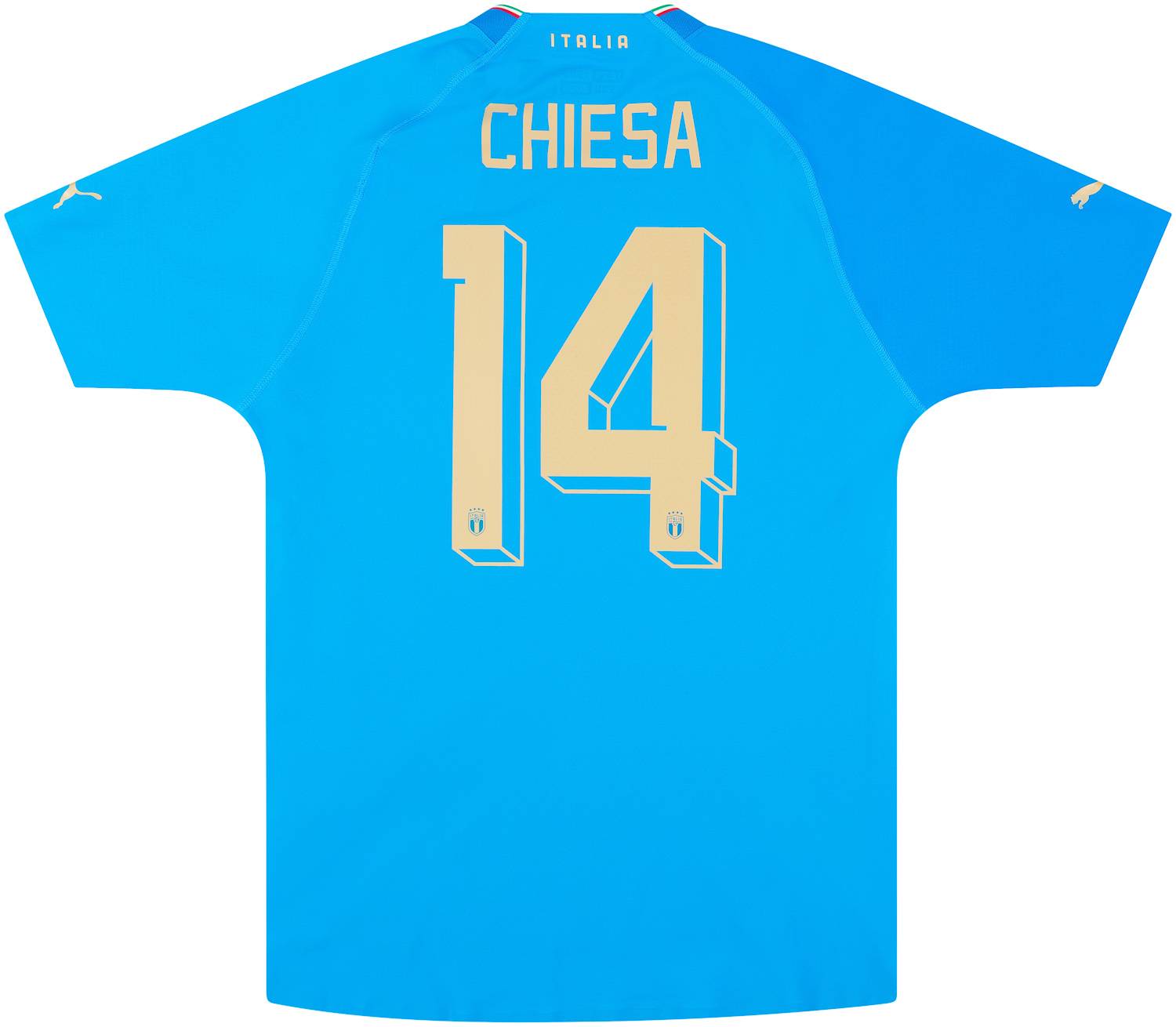 2022-23 Italy Authentic Home Shirt Chiesa #14