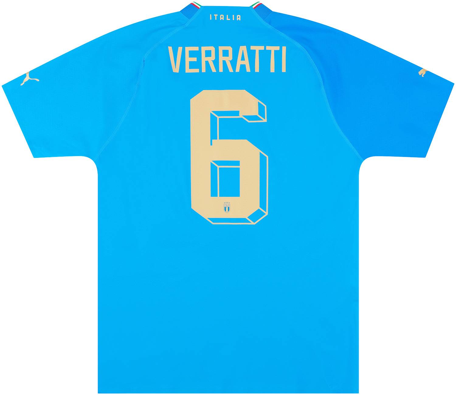 2022-23 Italy Authentic Home Shirt Verratti #6
