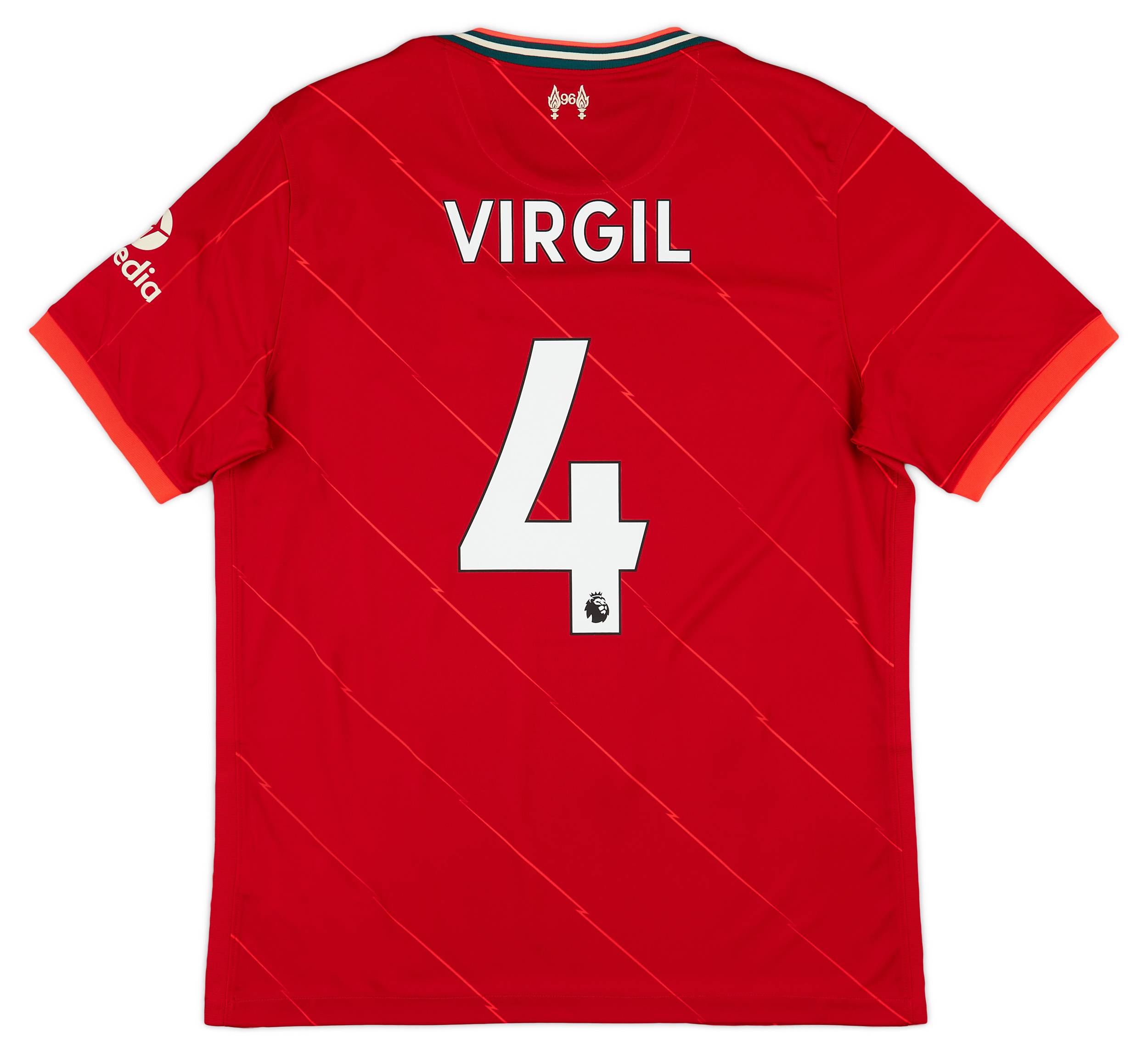 2021 22 Liverpool Home Shirt Virgil 4