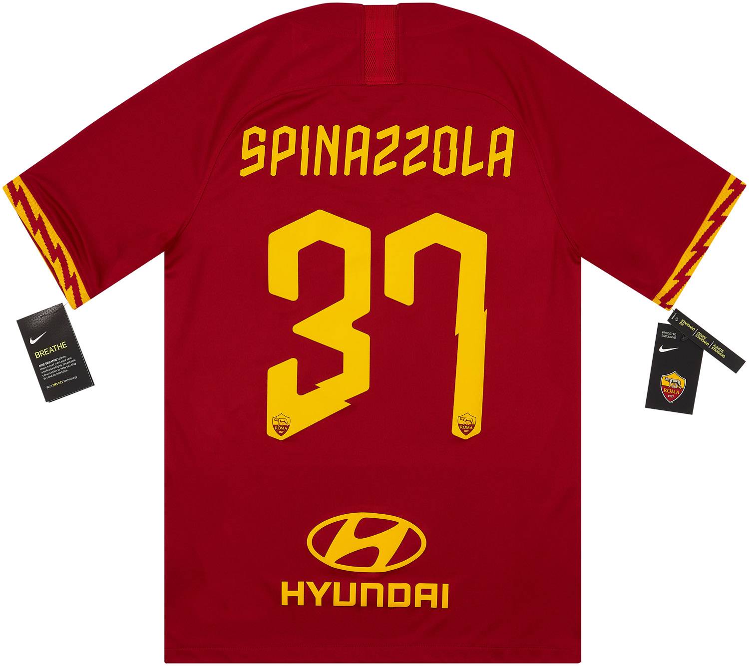 2019-20 Roma Home Shirt Spinazzola #37 S