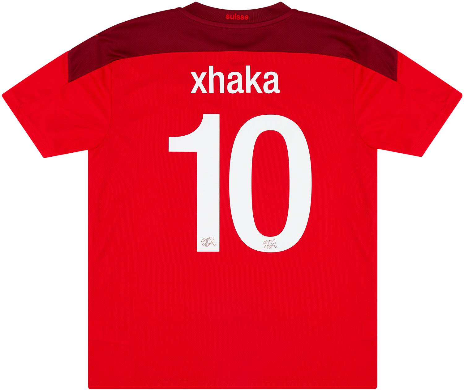 2020-21 Switzerland Home Shirt Xhaka #10