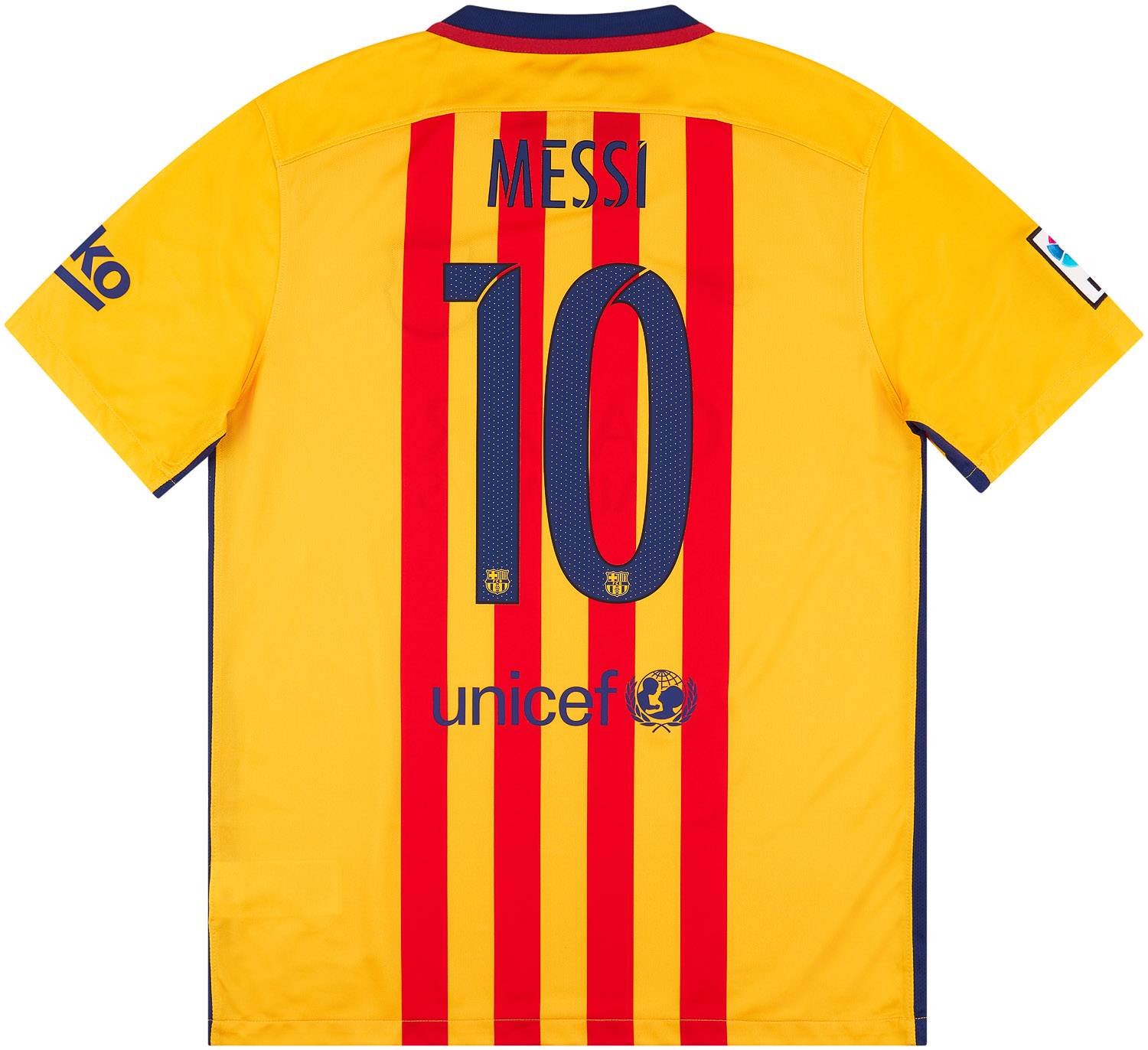 2015-16 Barcelona Away Shirt Messi #10 - NEW - (L)