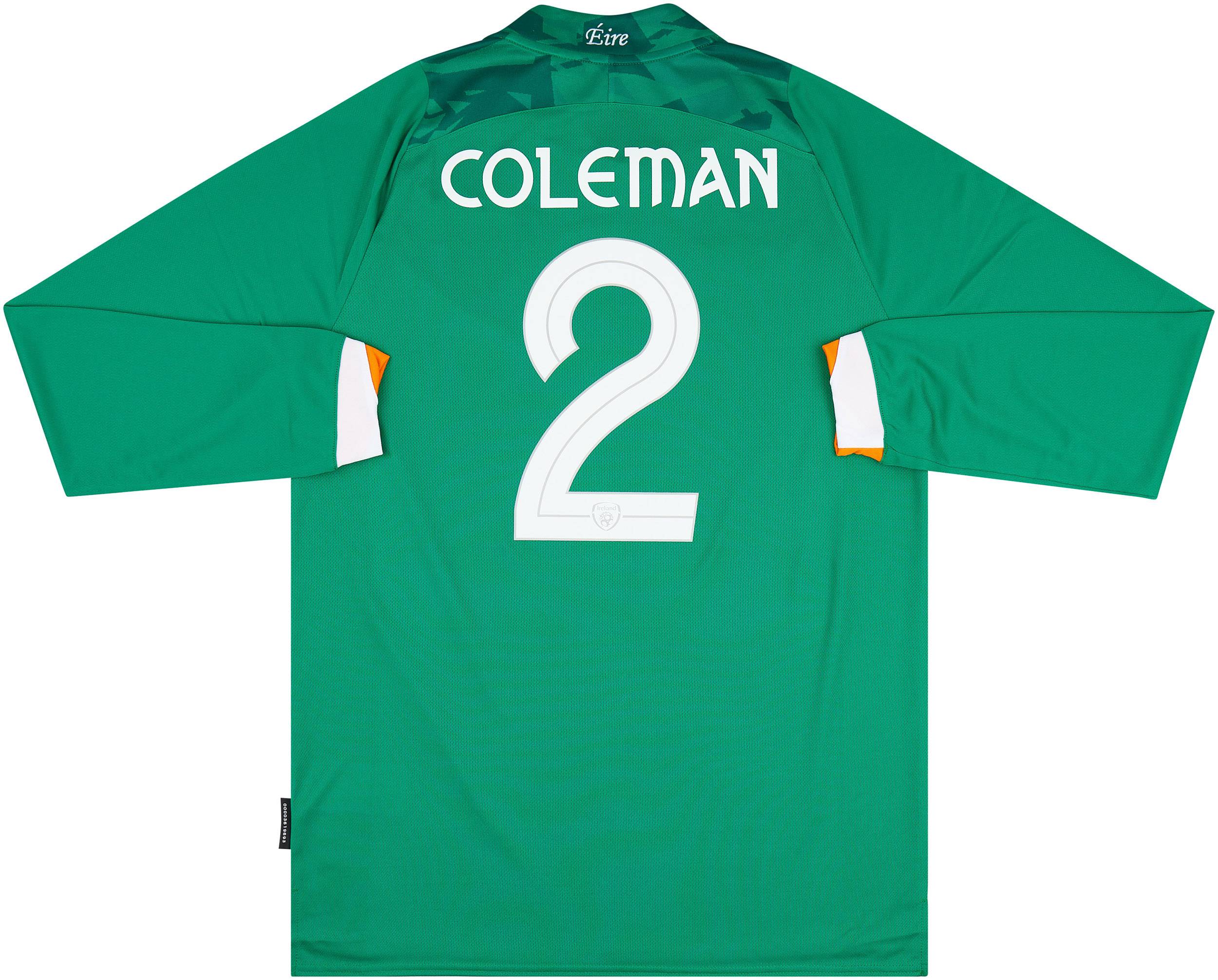 2022 Ireland Home L/S Shirt Coleman #2