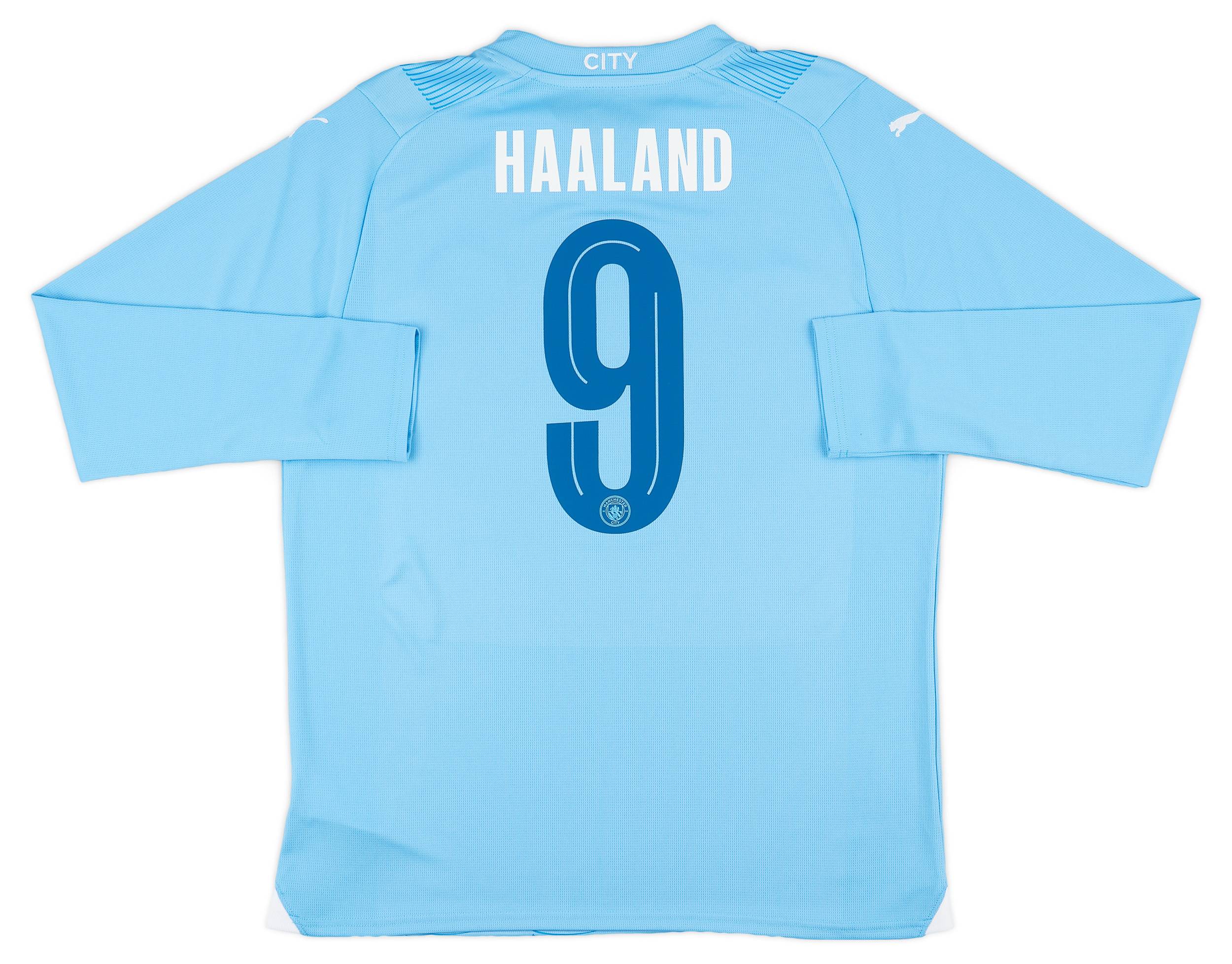 2023-24 Manchester City Home L/S Shirt Haaland #9