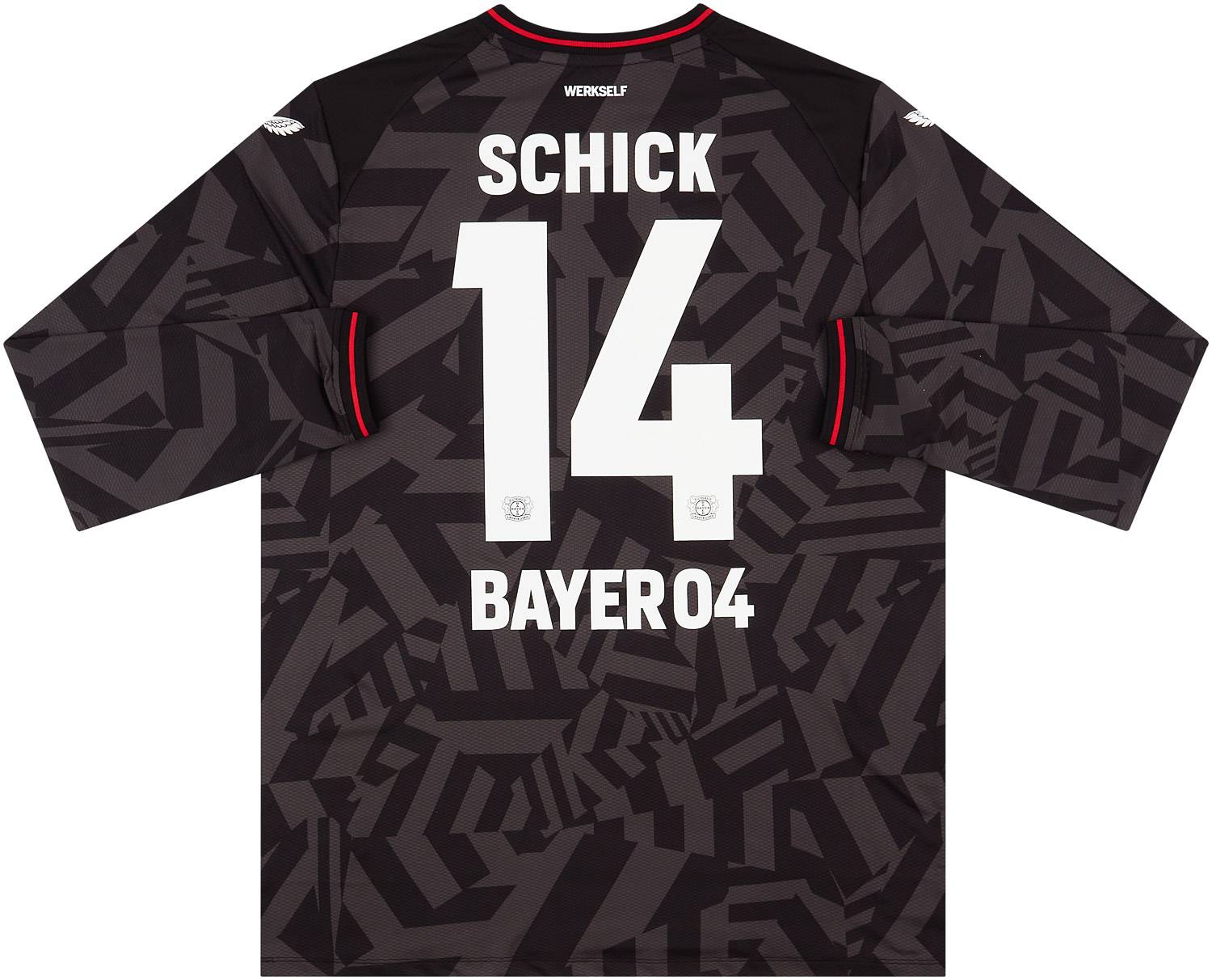 2022-23 Bayer Leverkusen Player Issue Pro Away L/S Shirt Schick #14