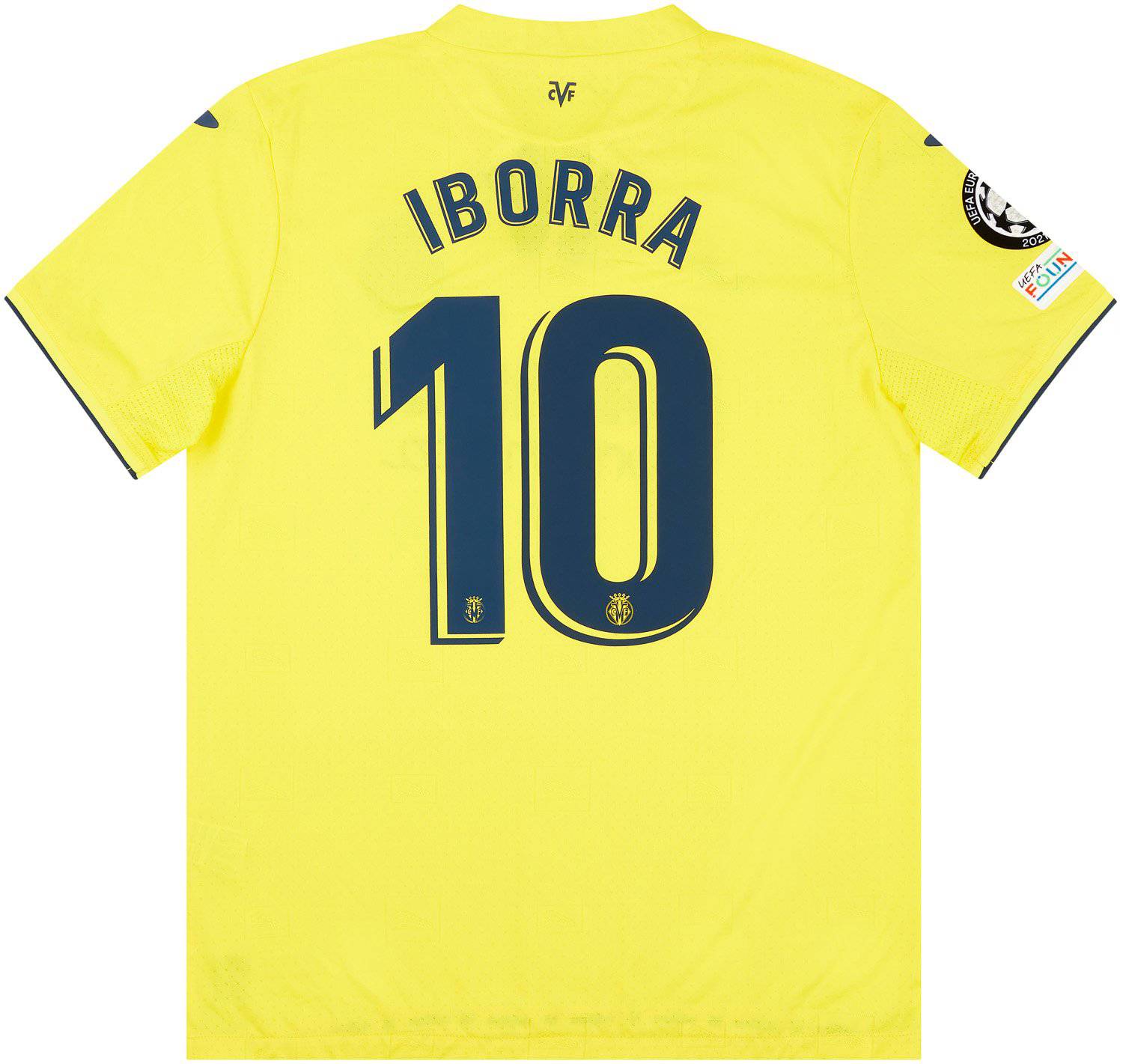 2021-22 Villarreal Match Issue Champions League Home Shirt Iborra #10