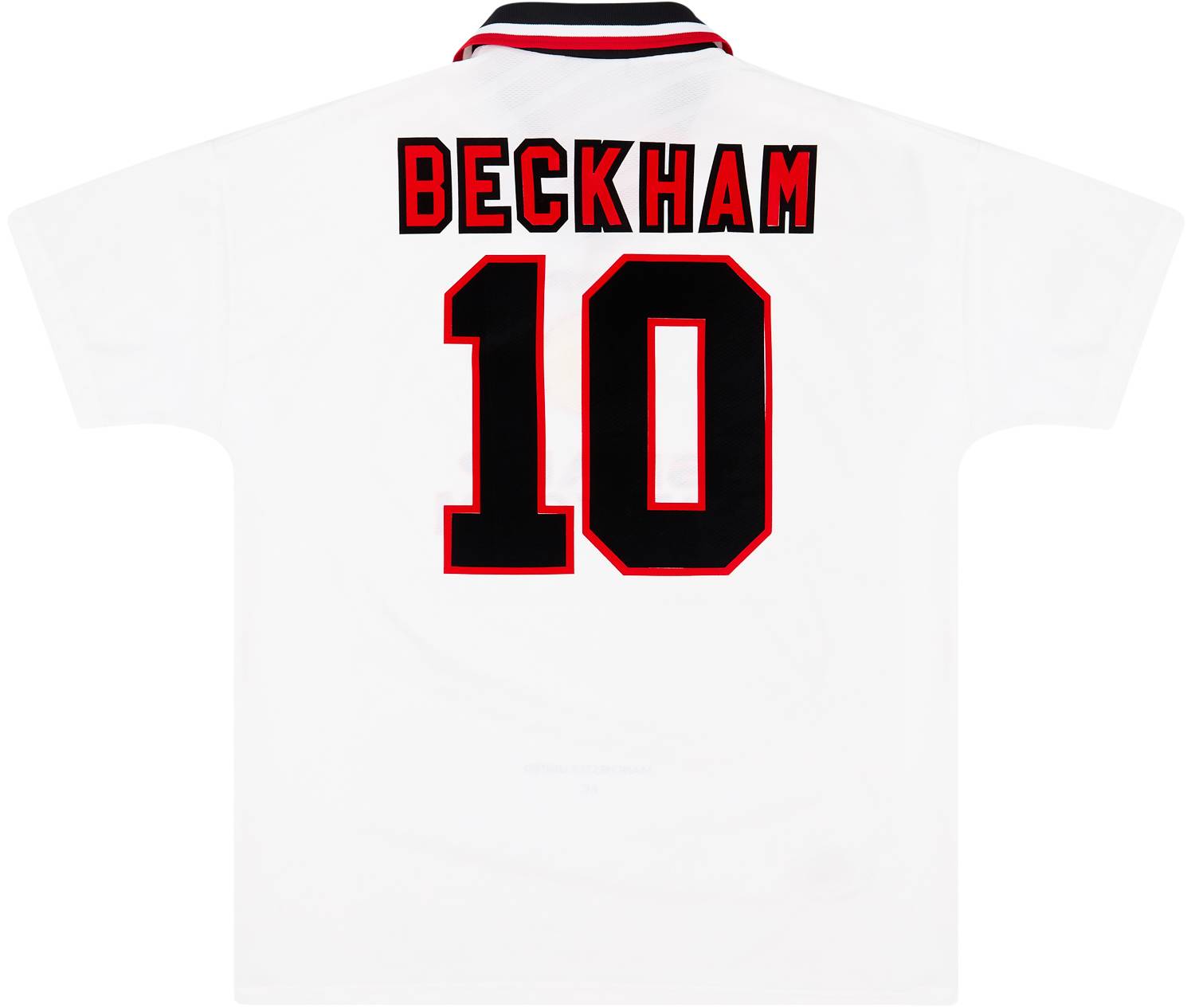 1996-97 Manchester United Away Shirt Beckham #10