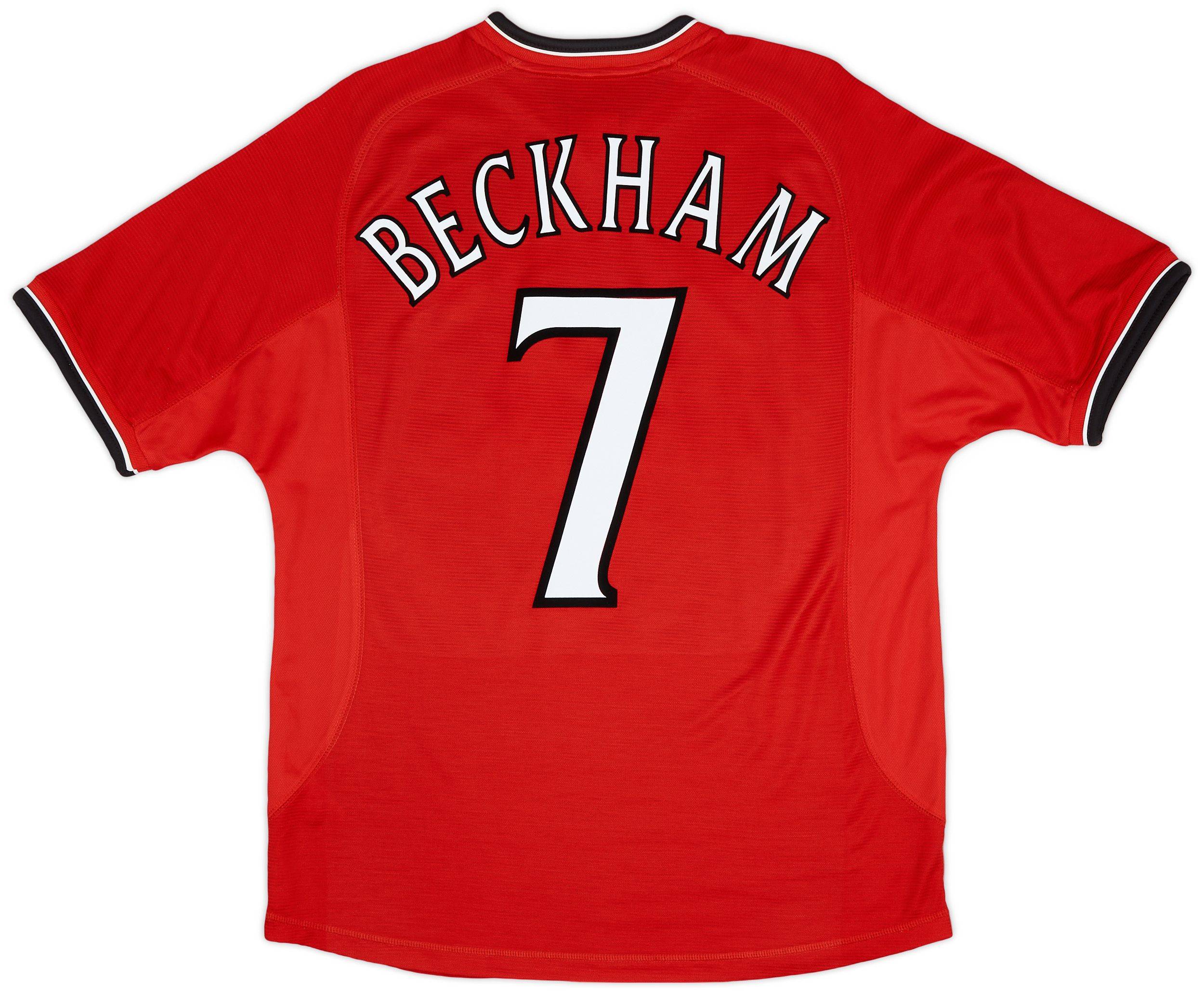 2000-02 Manchester United Home Shirt Beckham #7