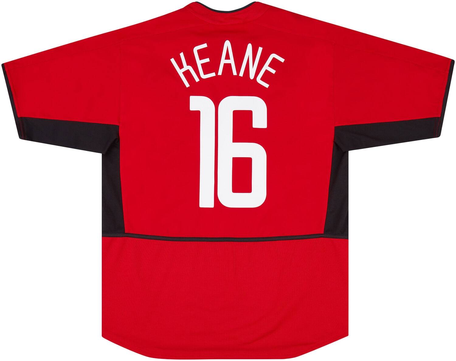 2002-04 Manchester United Home Shirt Keane #16