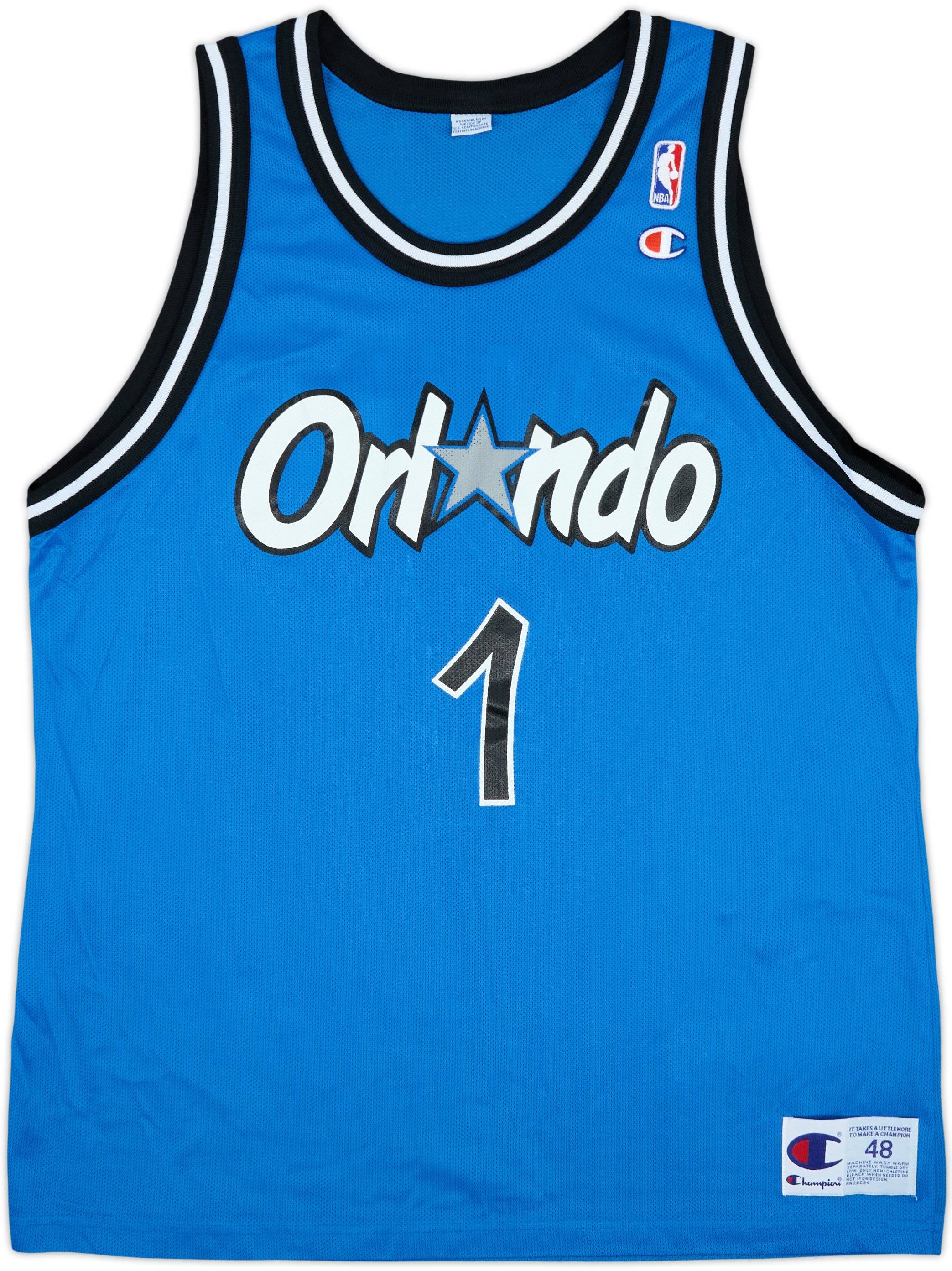 Orlando Magic HARDAWAY ユニフォーム 1995-98 Orlando Magic Hardaway #1 Champion Away Jersey - 9/10 - (XL)