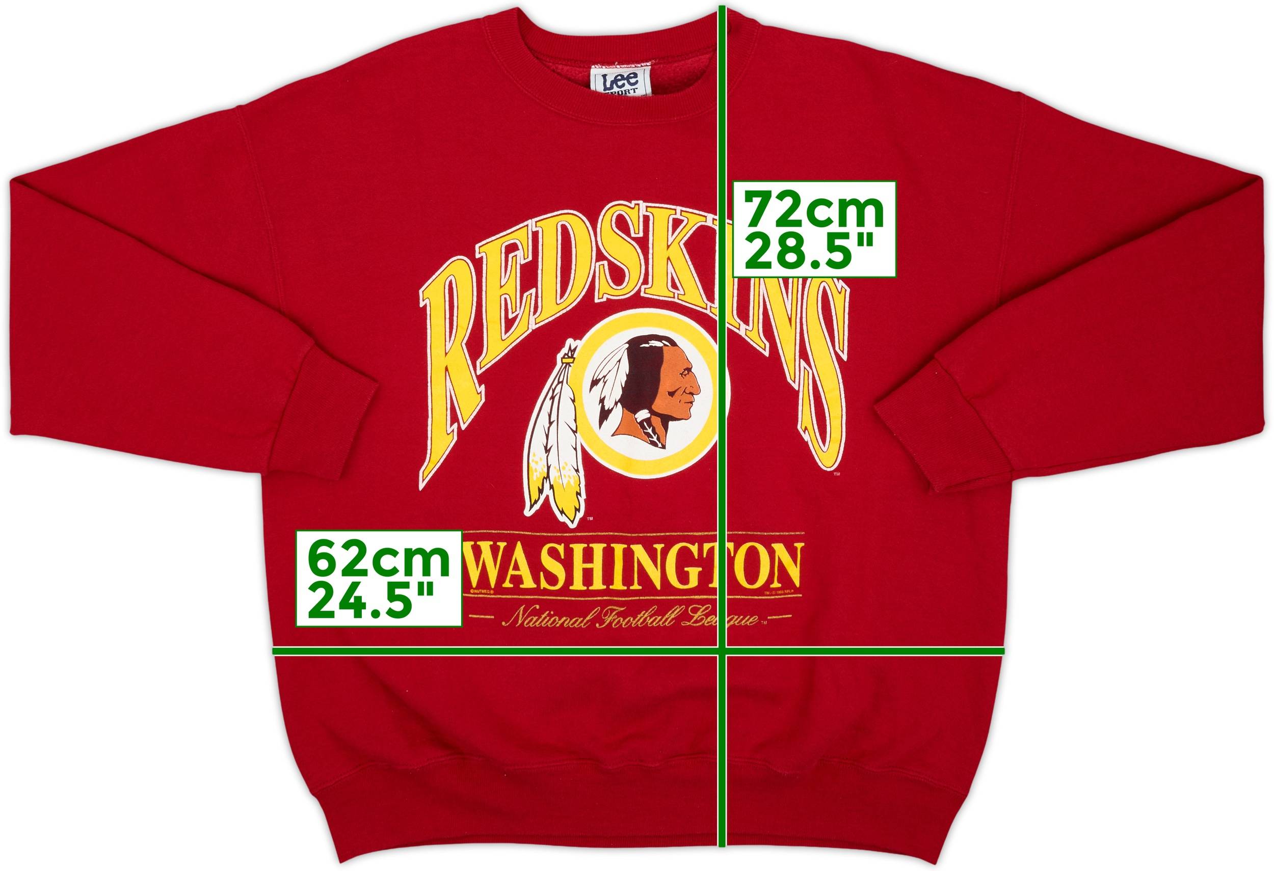 1996 Washington Redskins Lee Sport Sweat Top - 8/10 - (XL)