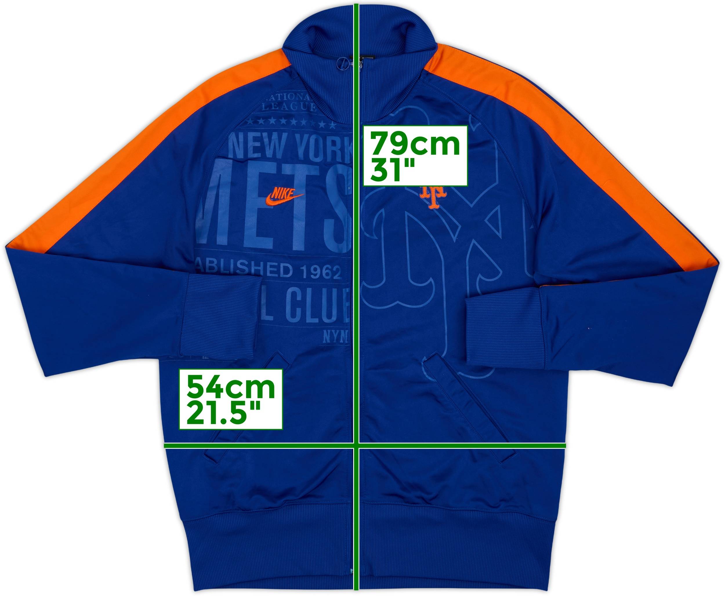 2008 New York Mets Nike Track Jacket - 8/10 - (L)