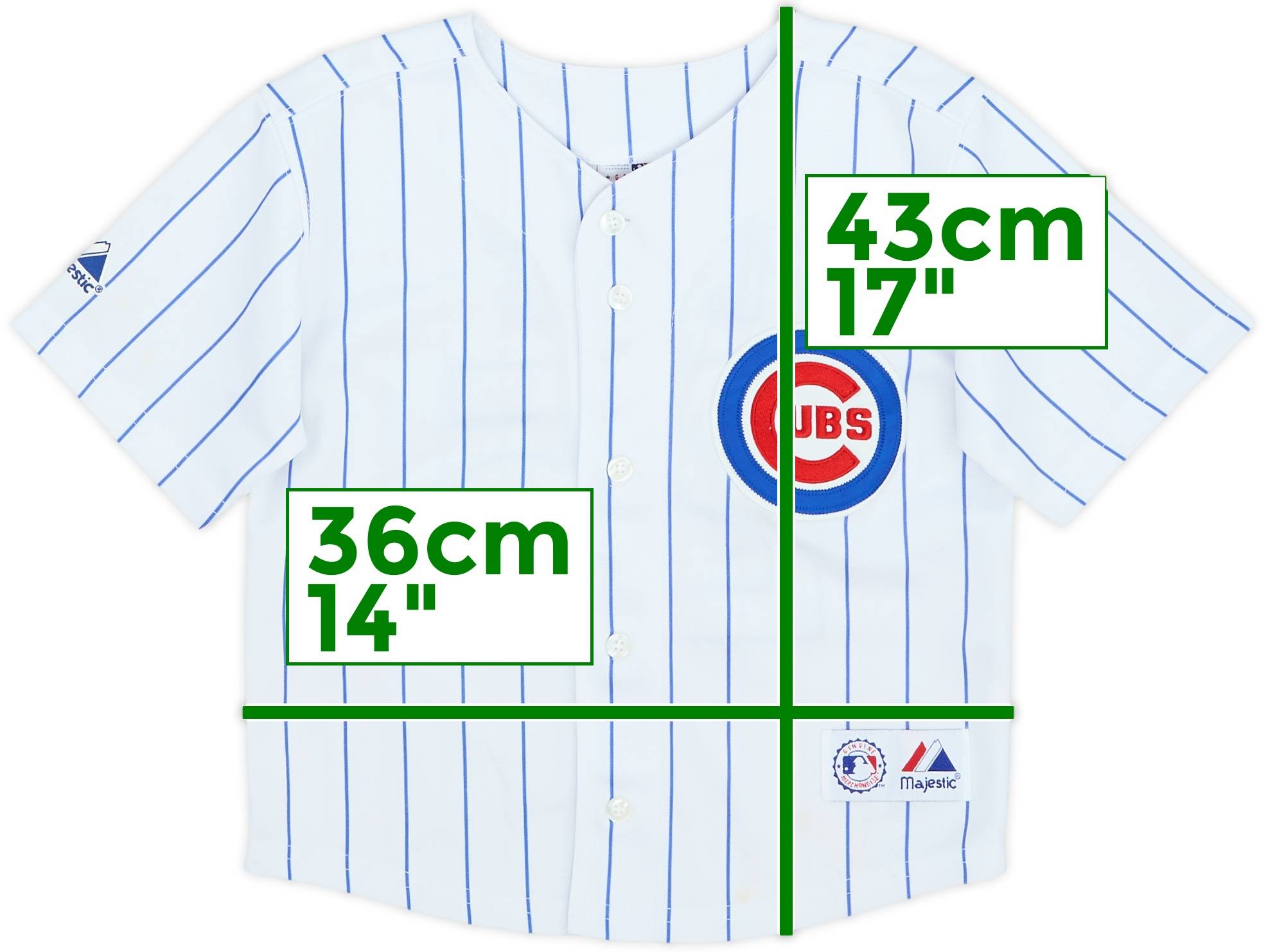 2004-08 Chicago Cubs Lee #25 Majestic Home Jersey - 7/10 - (3-4 Years)