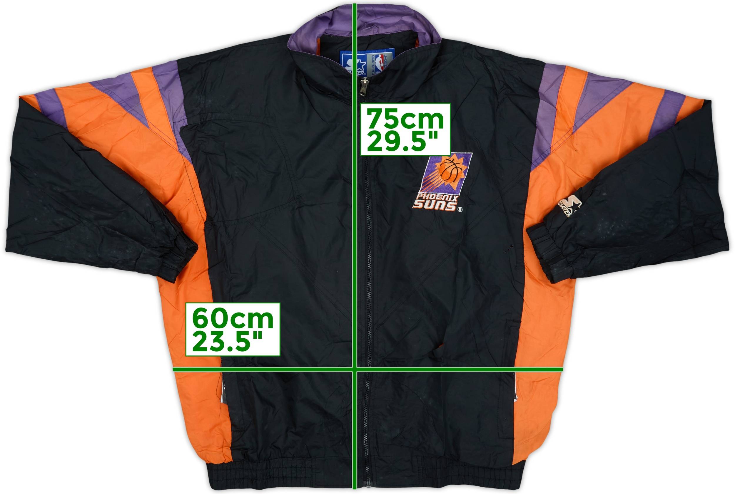 1992-99 Phoenix Suns Starter Windbreaker Jacket - 3/10 - (M)