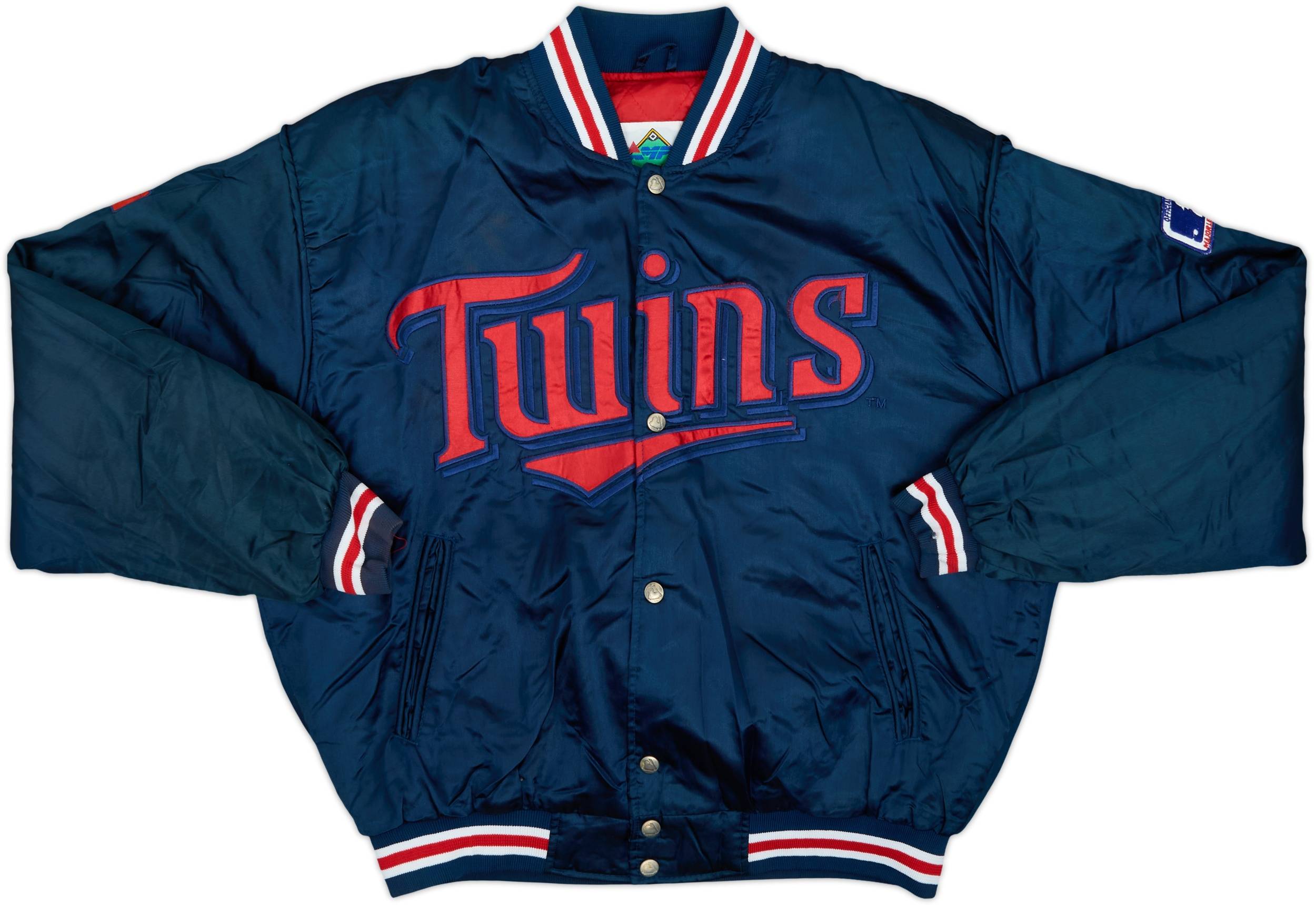1990s Minnesota Twins Campri Teamline Satin Varsity Jacket - 9/10