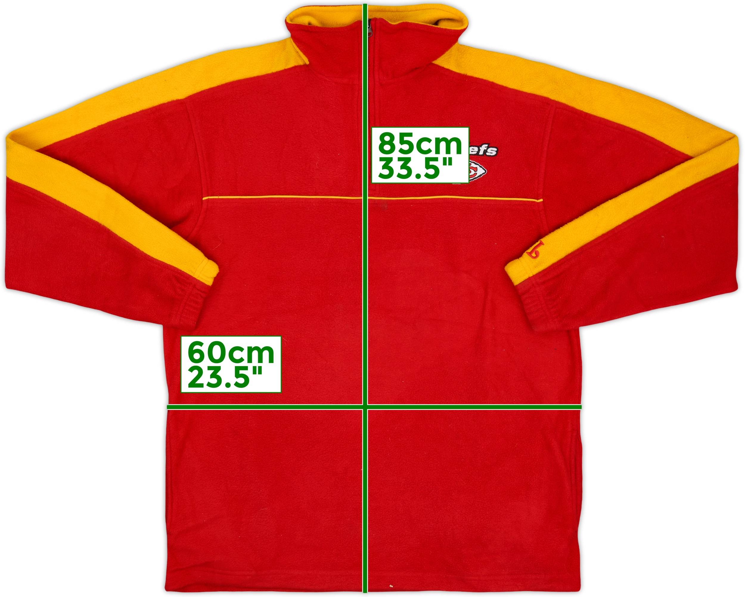 2000s Kansas City Chiefs NFL 1/4 Zip Fleece Jacket - 8/10 - (L)