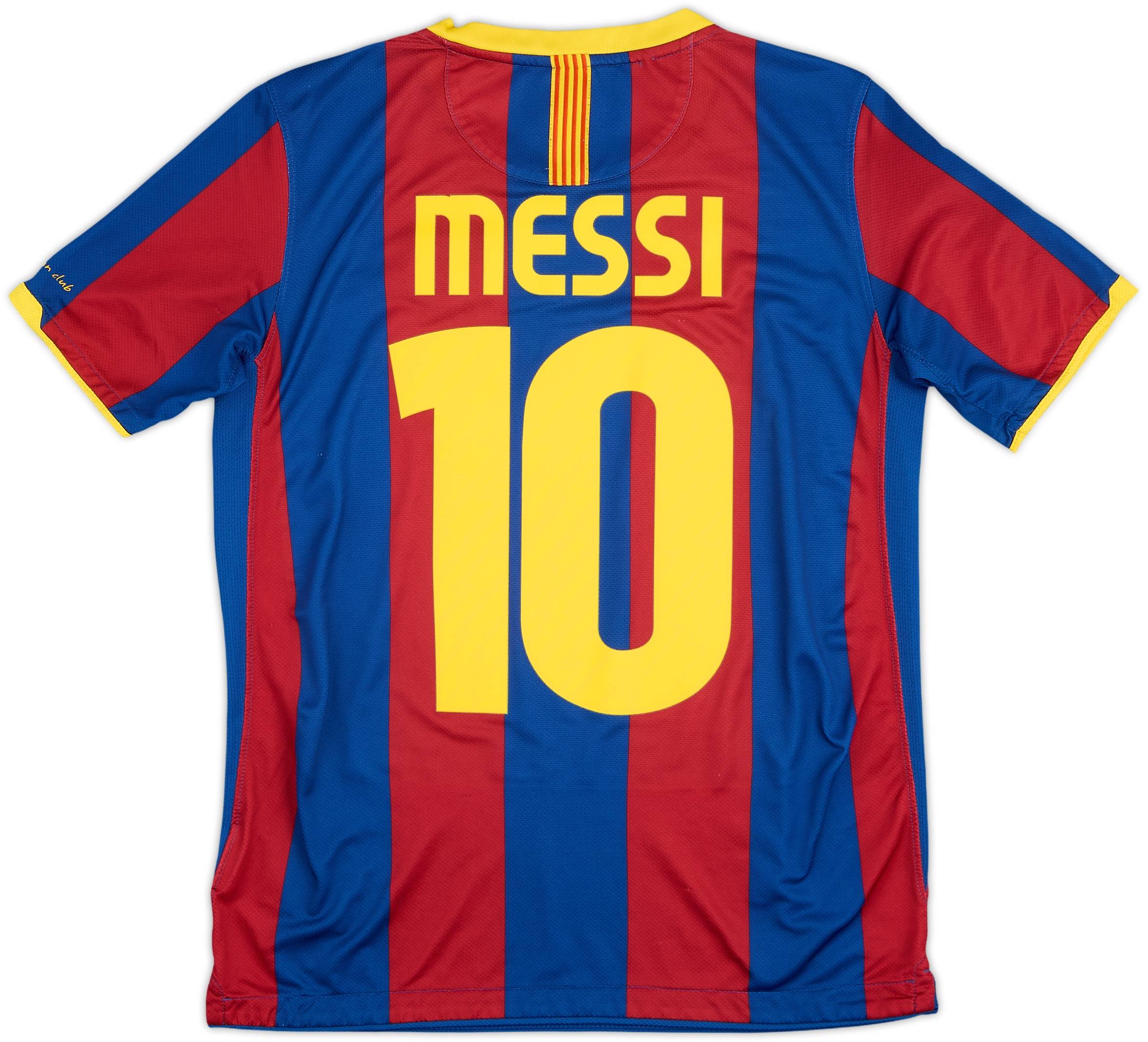 2010-11 Barcelona Home Shirt Messi #10 - 9/10 - (XL.Boys)