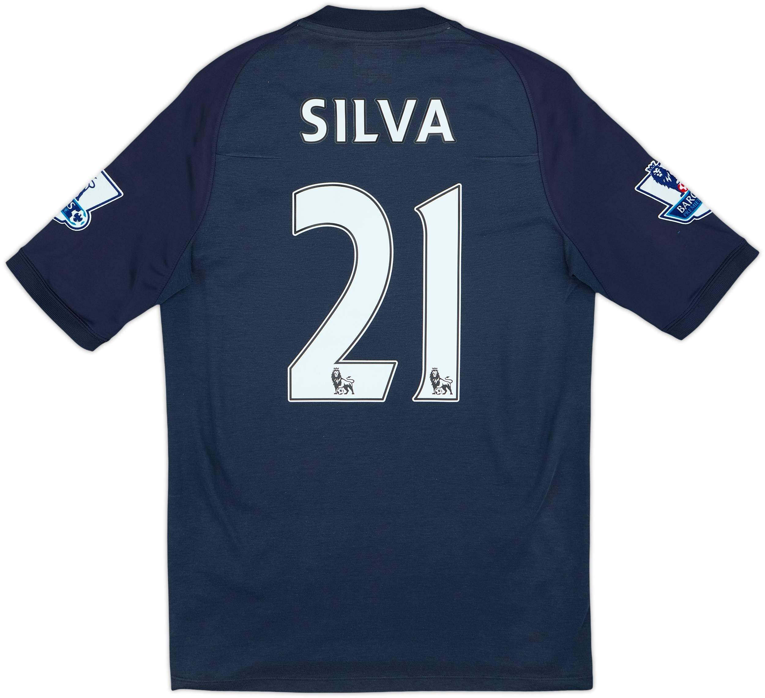 2010-12 Manchester City Away Shirt Silva #21 - 9/10 - (S)