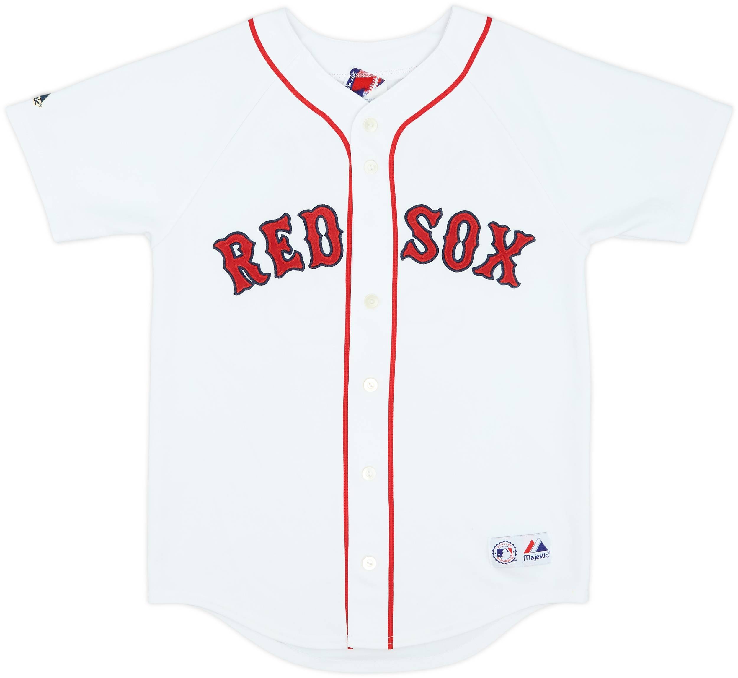 2005-08 Boston Red Sox Varitek #33 Majestic Home Jersey - 8/10