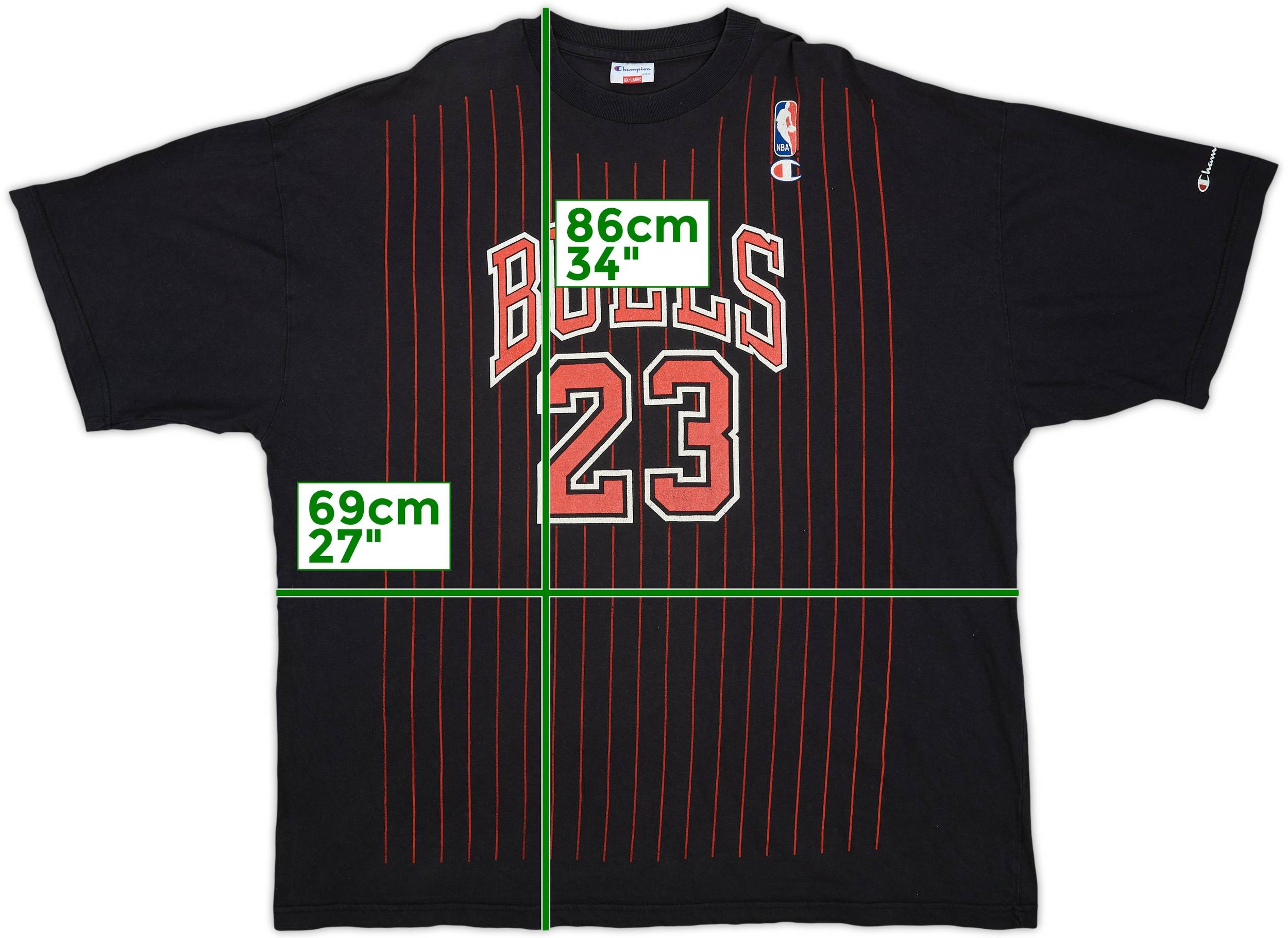 1995-98 Chicago Bulls Jordan #23 Champion Tee - 5/10 - (XXL)