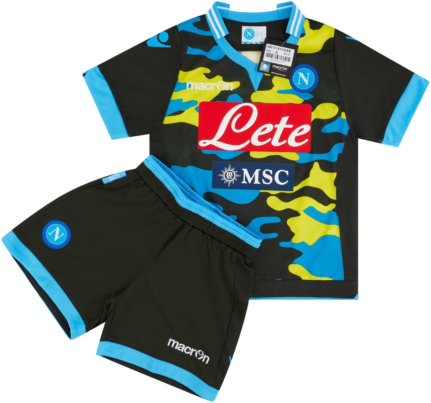2013-14 Napoli Fourth Shirt & Shorts Kit - NEW - (KIDS)