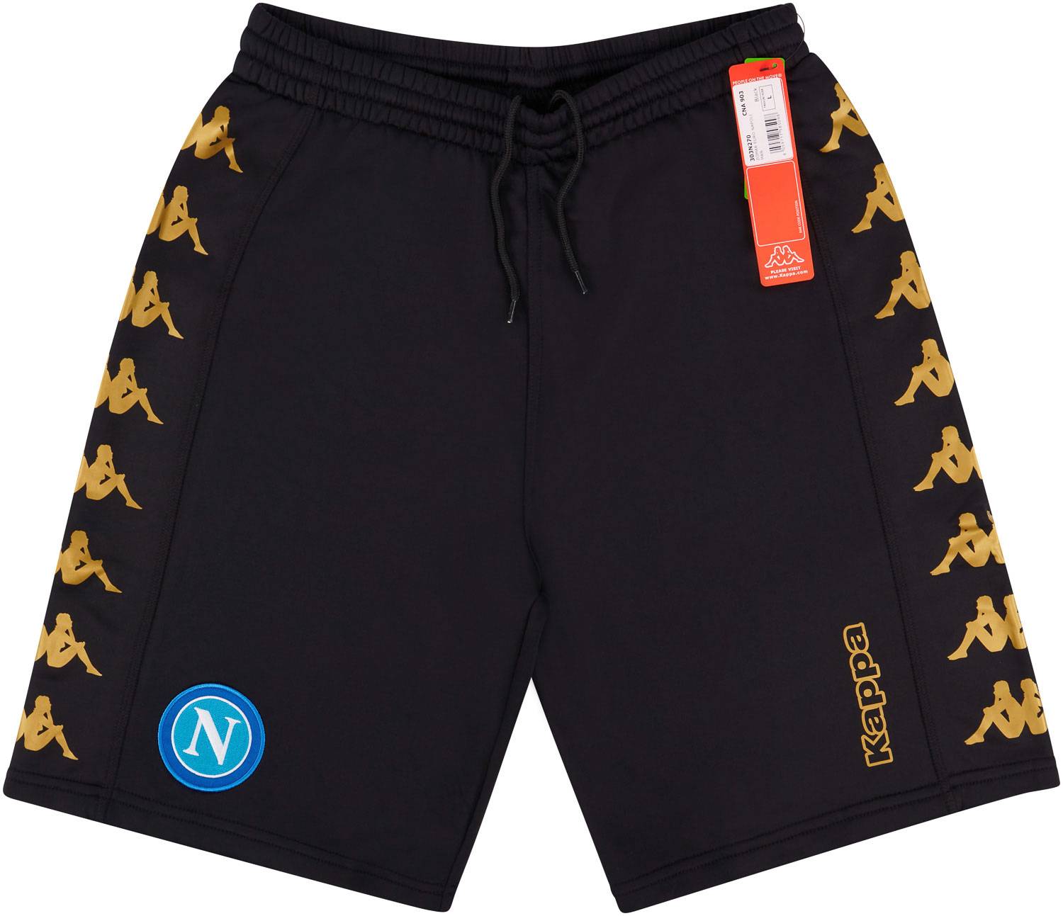 2016-17 Napoli Kappa European Training Shorts - NEW