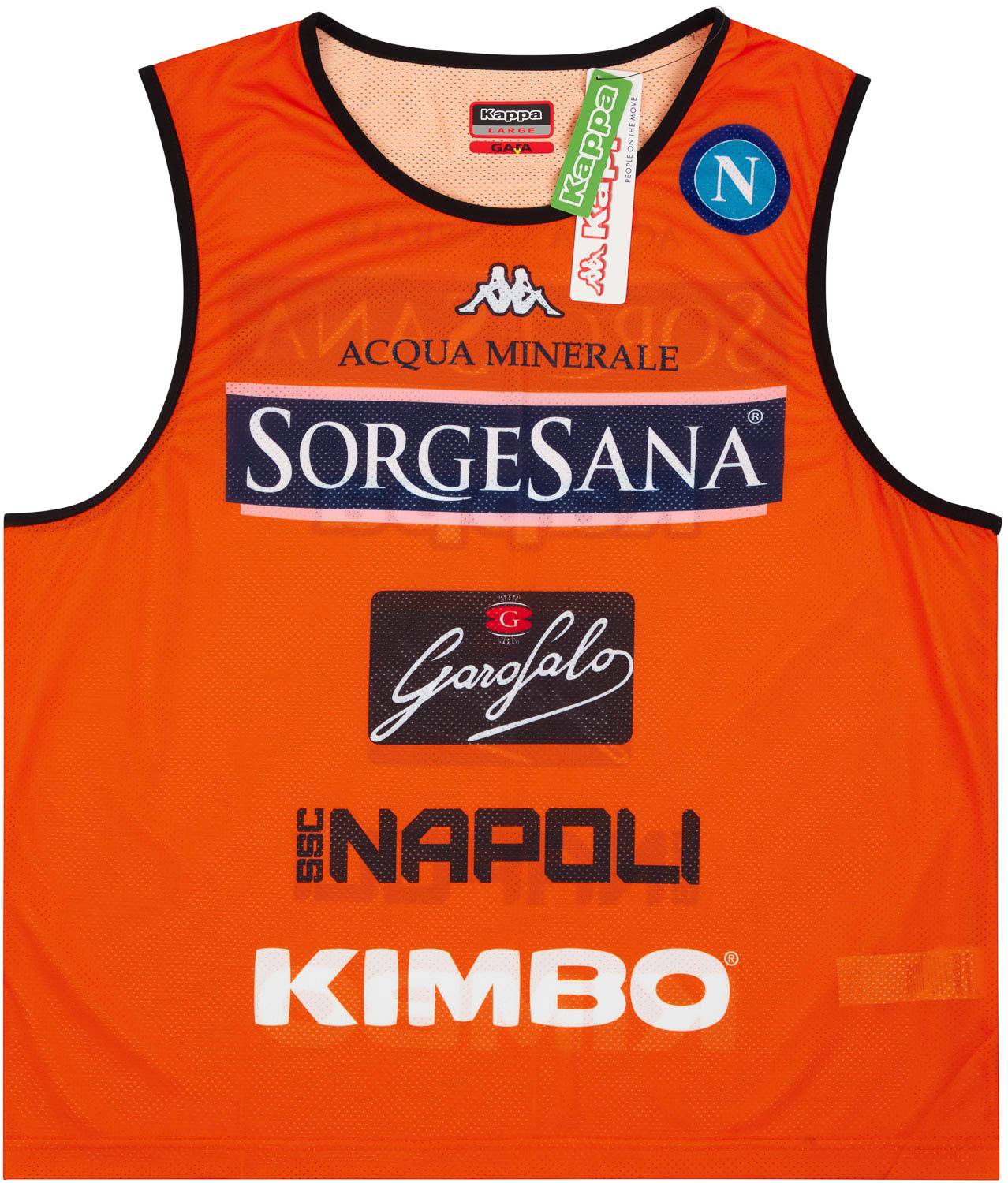 2017-18 Napoli Player Issue Training Bib - NEW