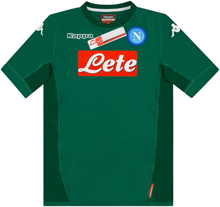 2017-18 Napoli Authentic GK Home European S/S Shirt - NEW