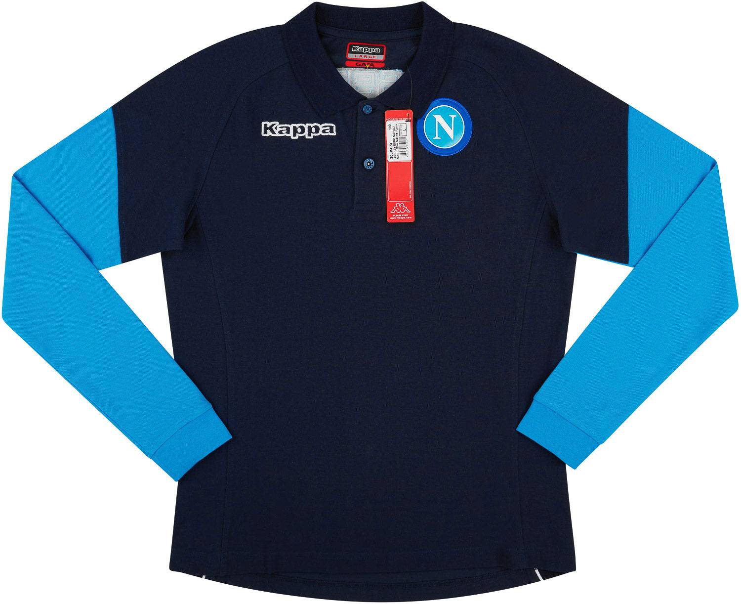 2017-18 Napoli Kappa Polo L/S T-Shirt