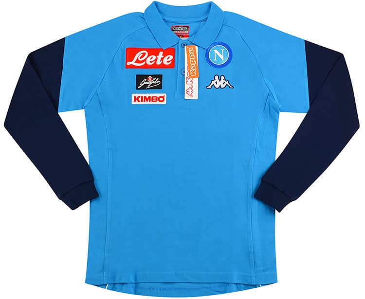 2017-18 Napoli Kappa Polo L/S T-Shirt