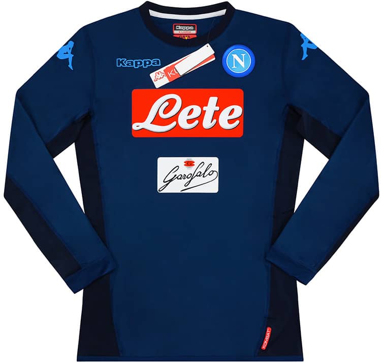 2017-18 Napoli Authentic Third L/S Shirt - NEW