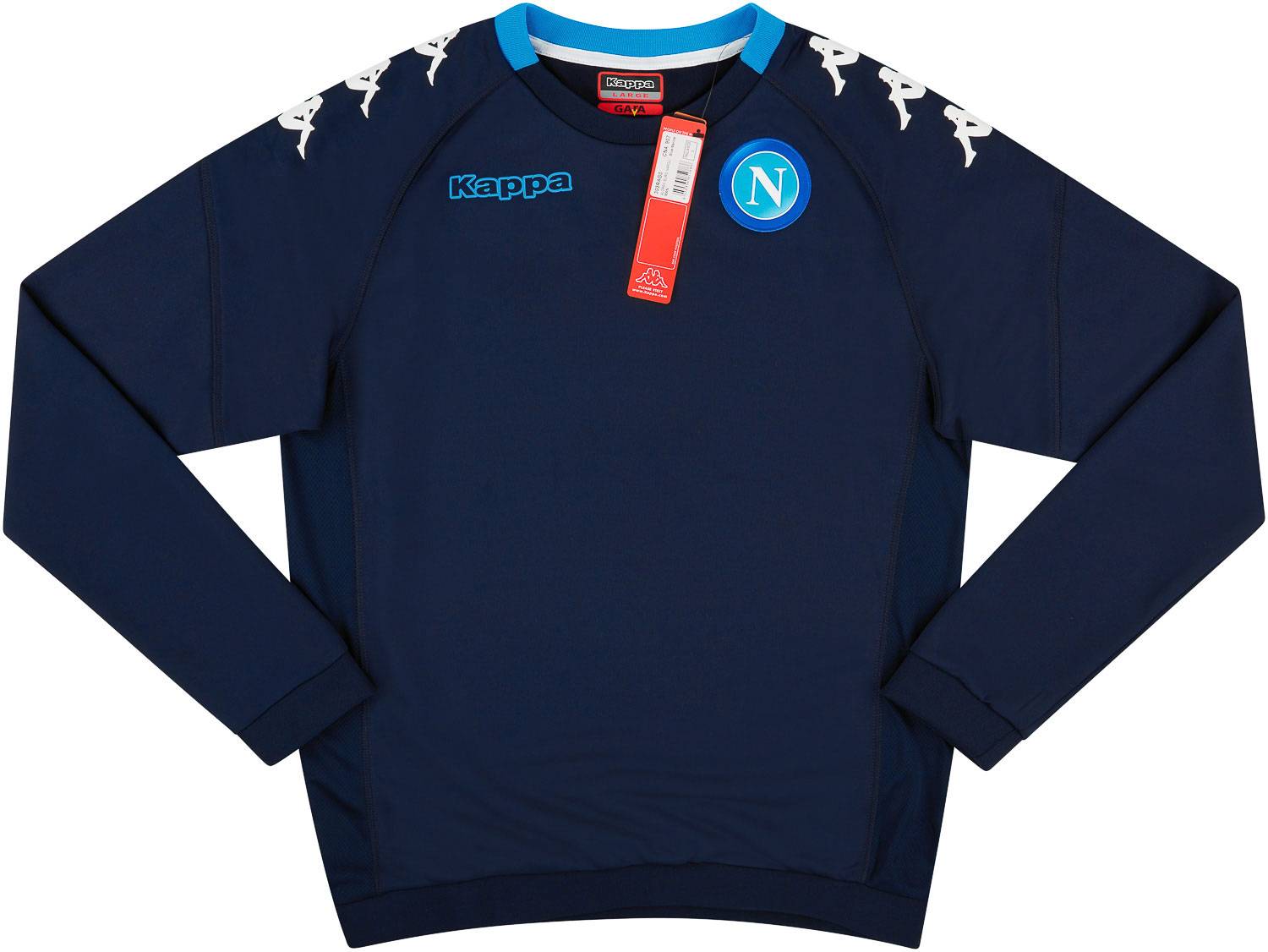 2017-18 Napoli Kappa Training Sweat Top - NEW