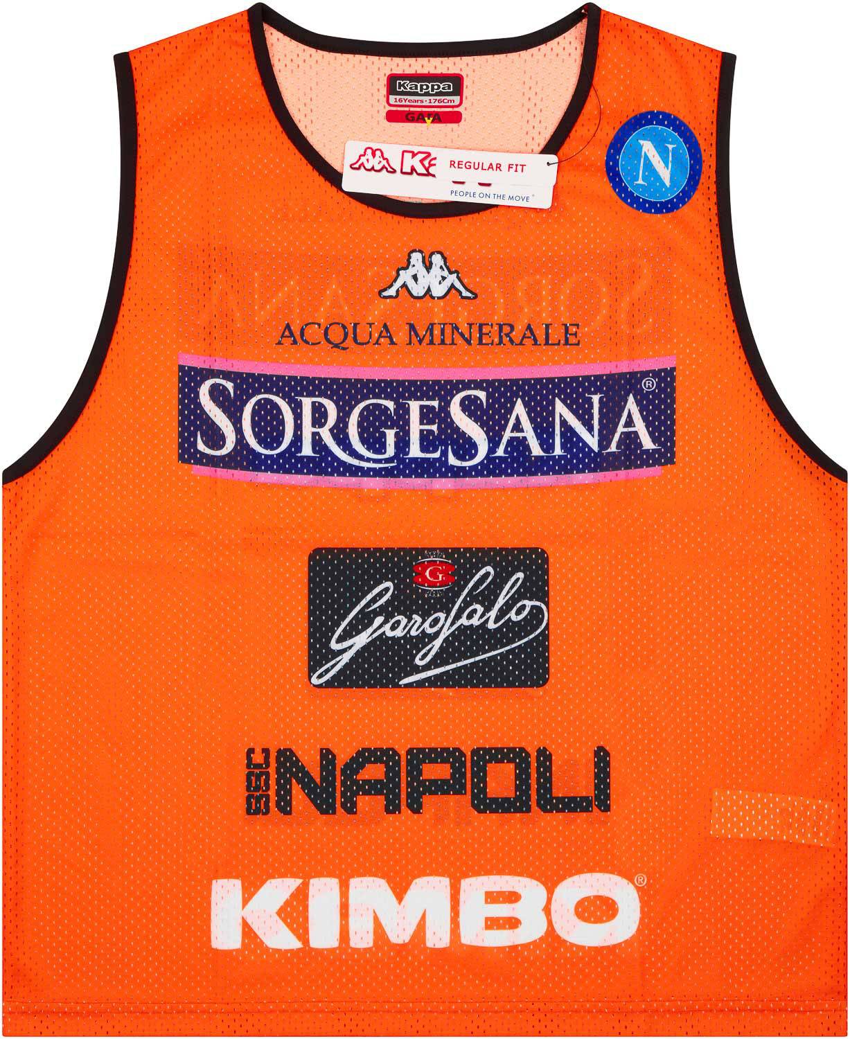 2018-19 Napoli Player Issue Training Bib