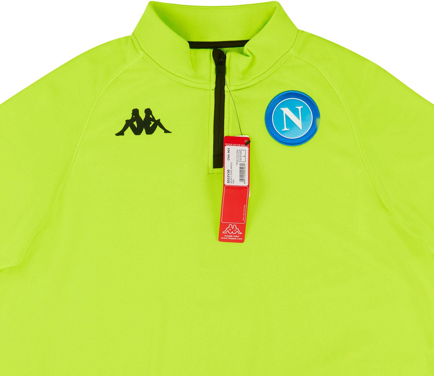 Kappa ナポリ ポロシャツ 2018-19 2018-19 Napoli Kappa Polo L/S Shirt - 9/10 - (S)