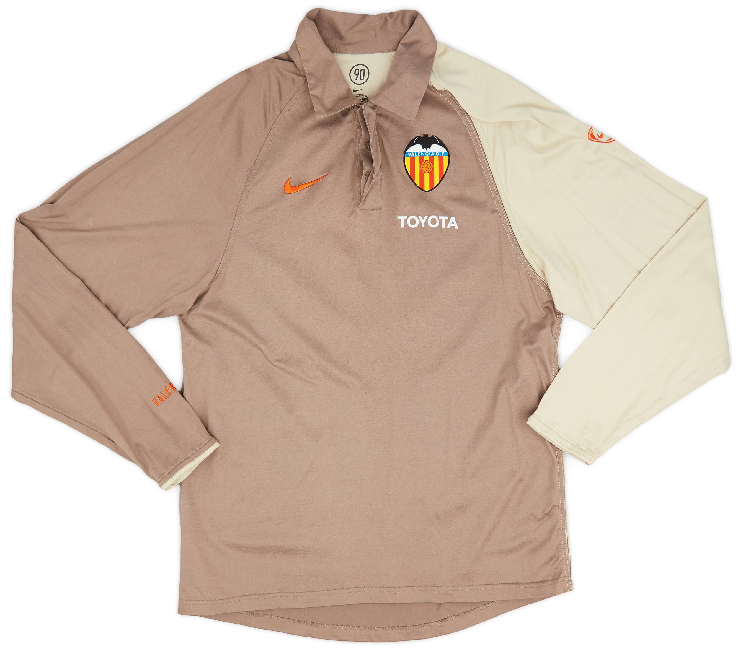 2004-05 Valencia Nike L/S Polo Shirt - 8/10 - (M)