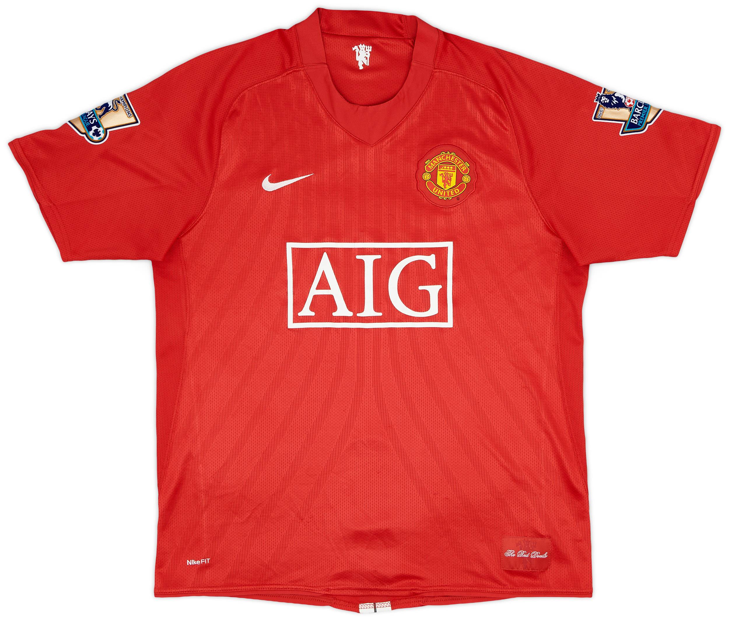 土日価格‼️07-09Manchester United Ronaldo 7 M 2007-09 Manchester United Home Shirt Ronaldo #7 - 7/10 - (L)