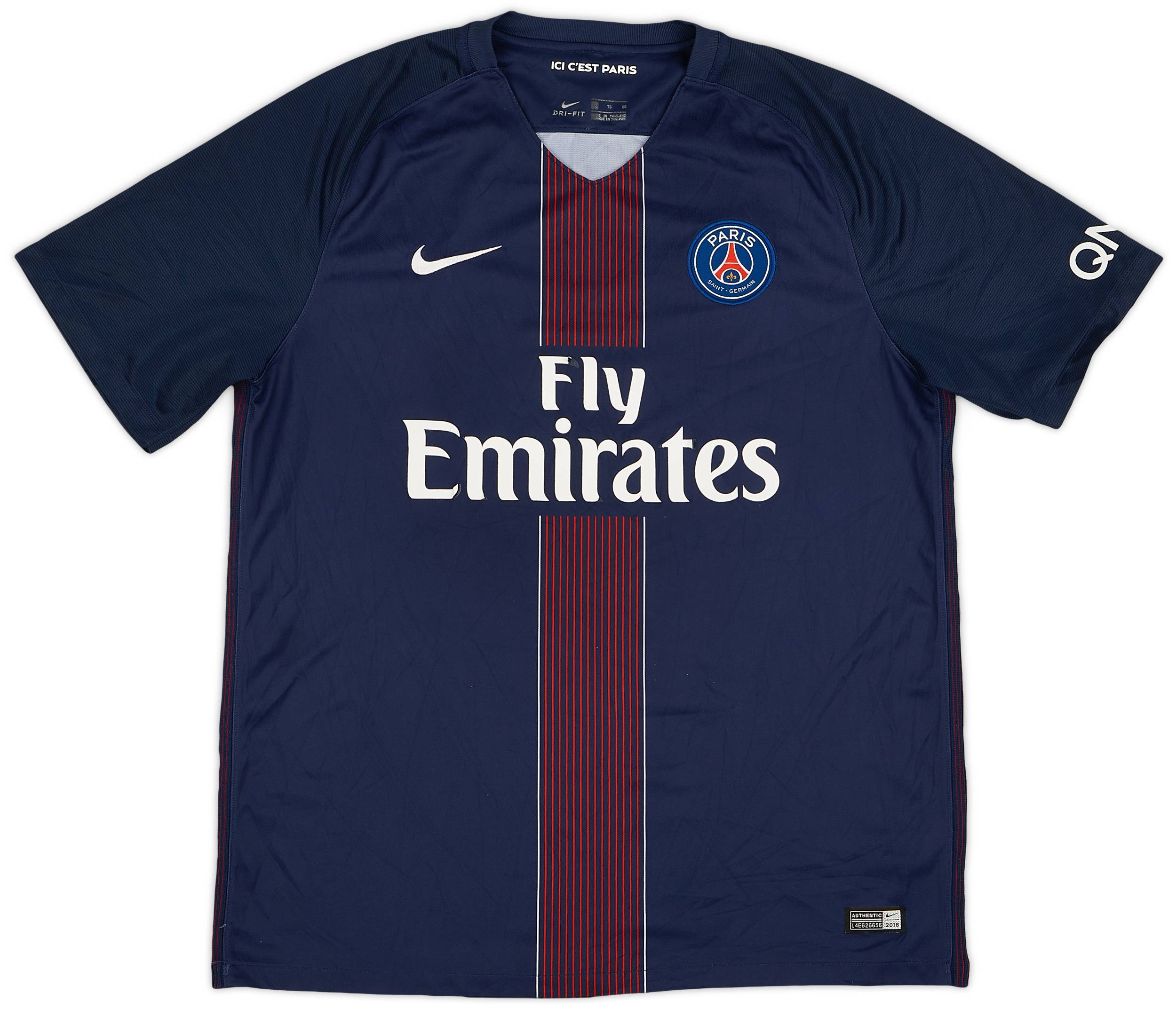 2016-17 Paris Saint-Germain Home Shirt - 5/10 - (XL)