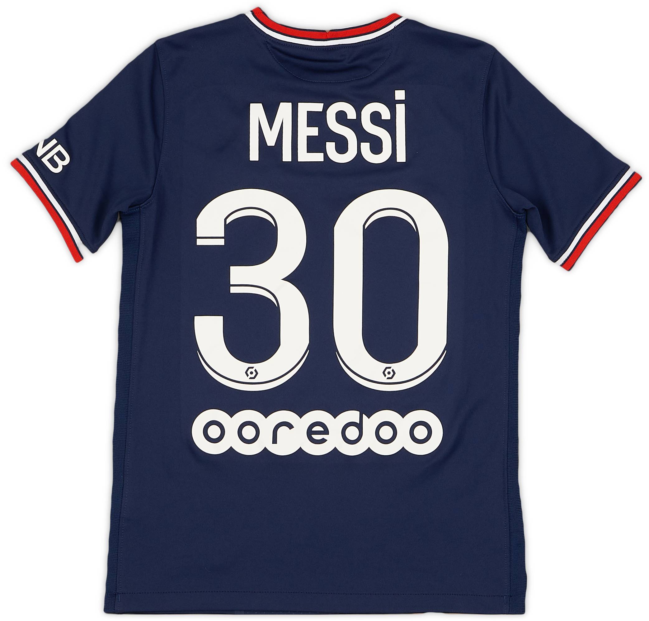 2021-22 Paris Saint-Germain Home Shirt Messi #30 - 9/10 - (M.Boys)